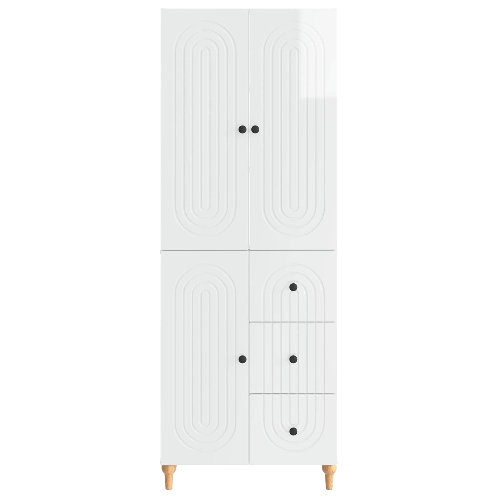 Σέτ Ντουλαπιών 2 pcs 66 x 34,5 x 90 εκ Επεξεργασμένο Ξύλο - Pakobazaar