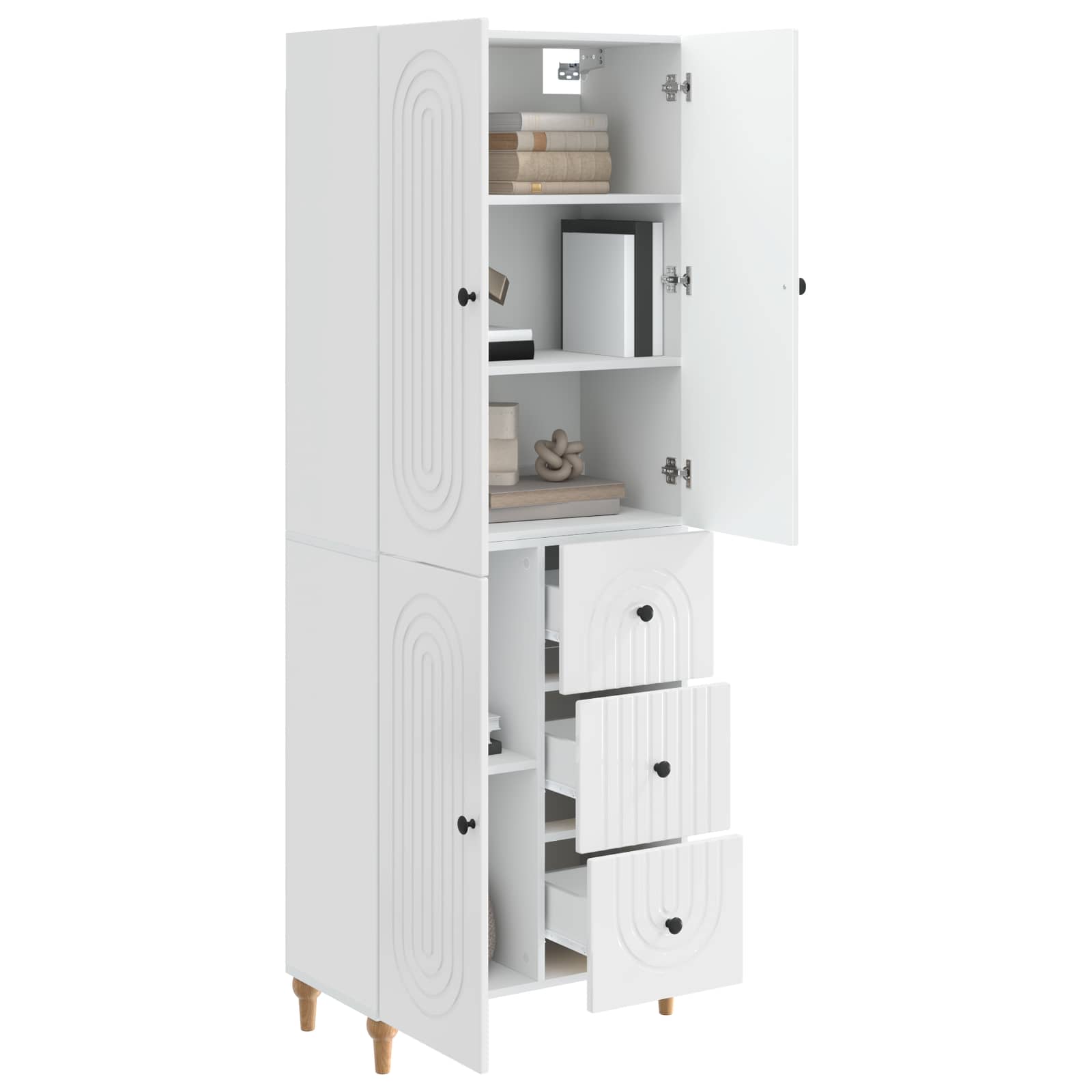 Σέτ Ντουλαπιών 2 pcs 66 x 34,5 x 90 εκ Επεξεργασμένο Ξύλο - Pakobazaar