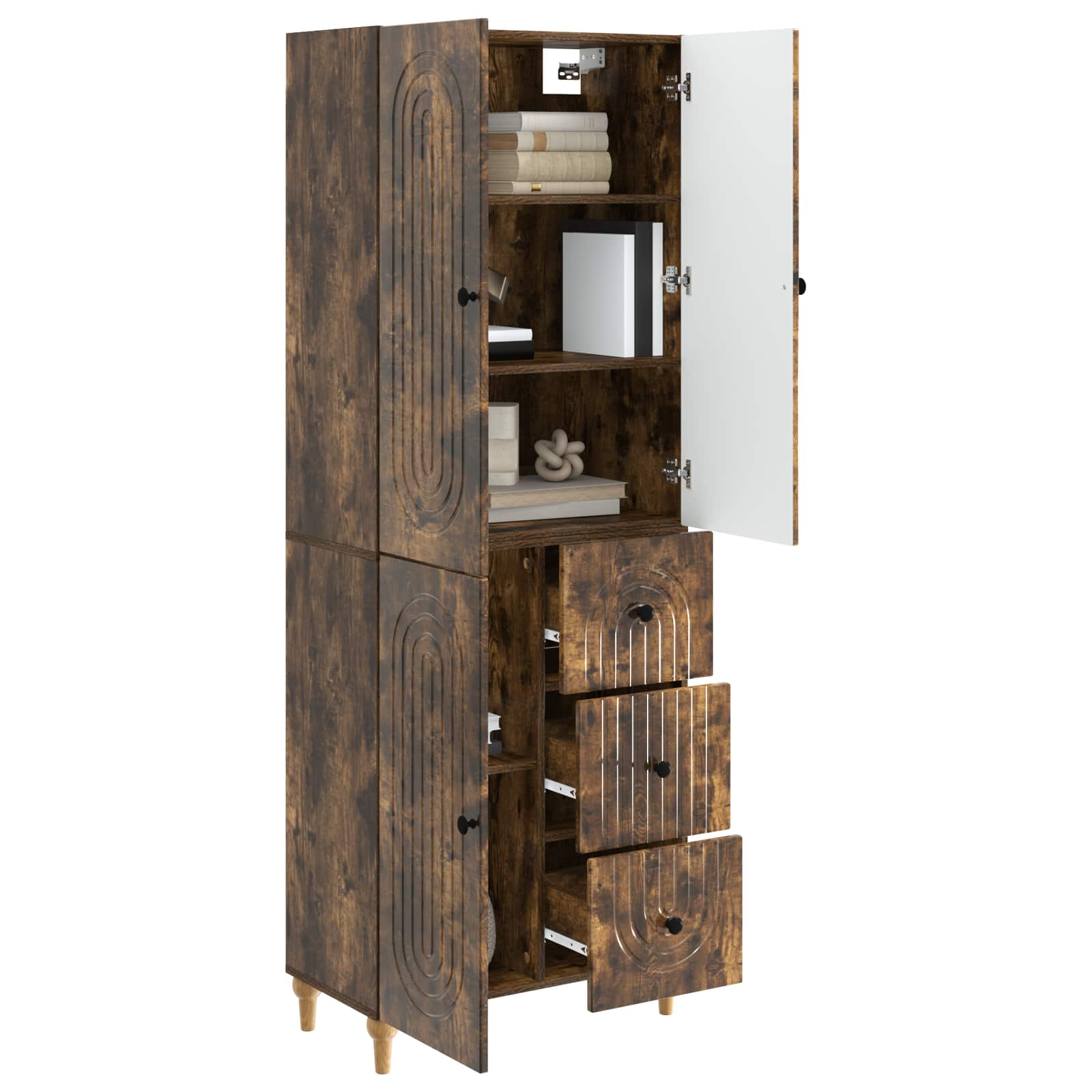 Σέτ Ντουλαπιών 2 pcs 66 x 34,5 x 90 εκ Επεξεργασμένο Ξύλο - Pakobazaar