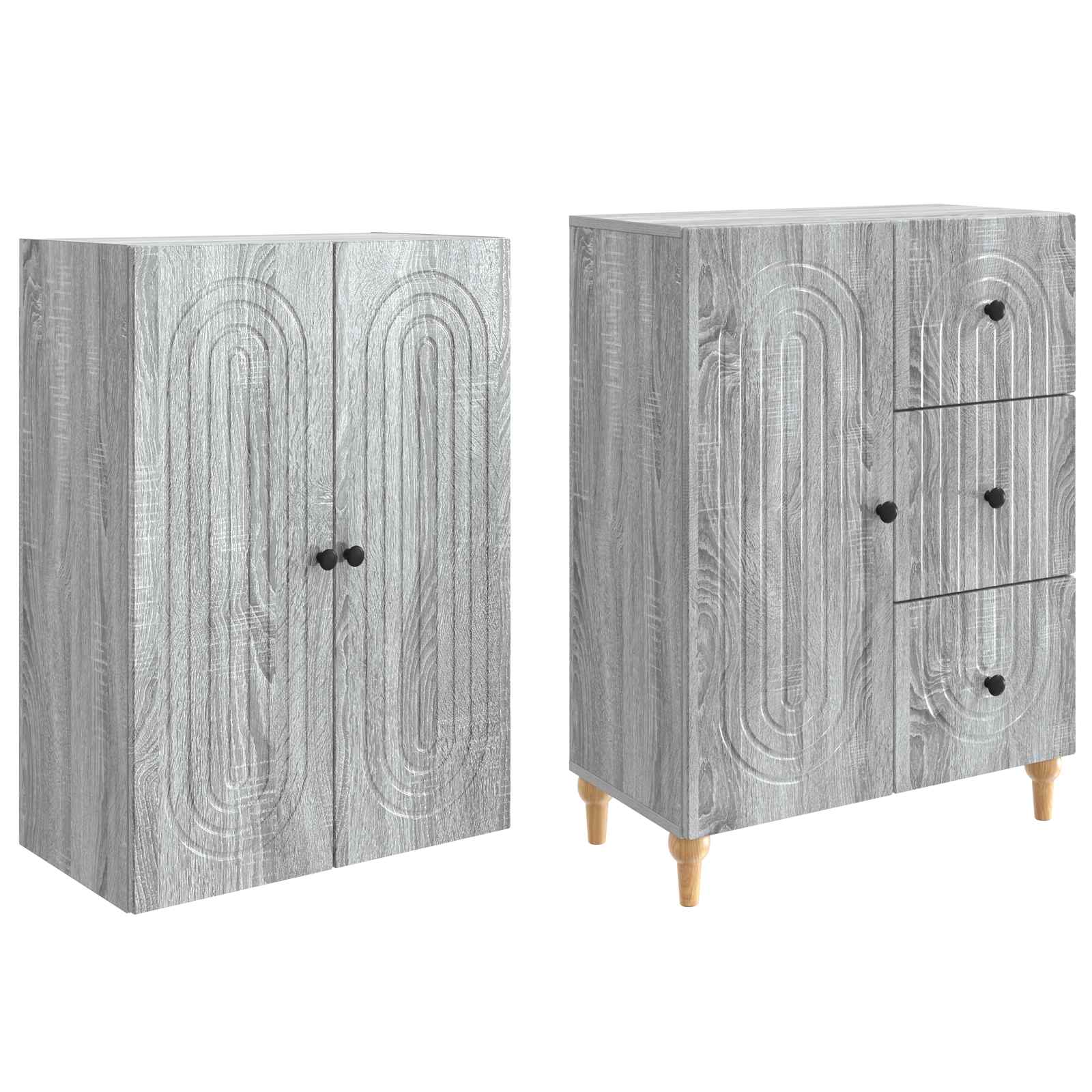 Σέτ Ντουλαπιών 2 pcs 66 x 34,5 x 90 εκ Επεξεργασμένο Ξύλο - Pakobazaar