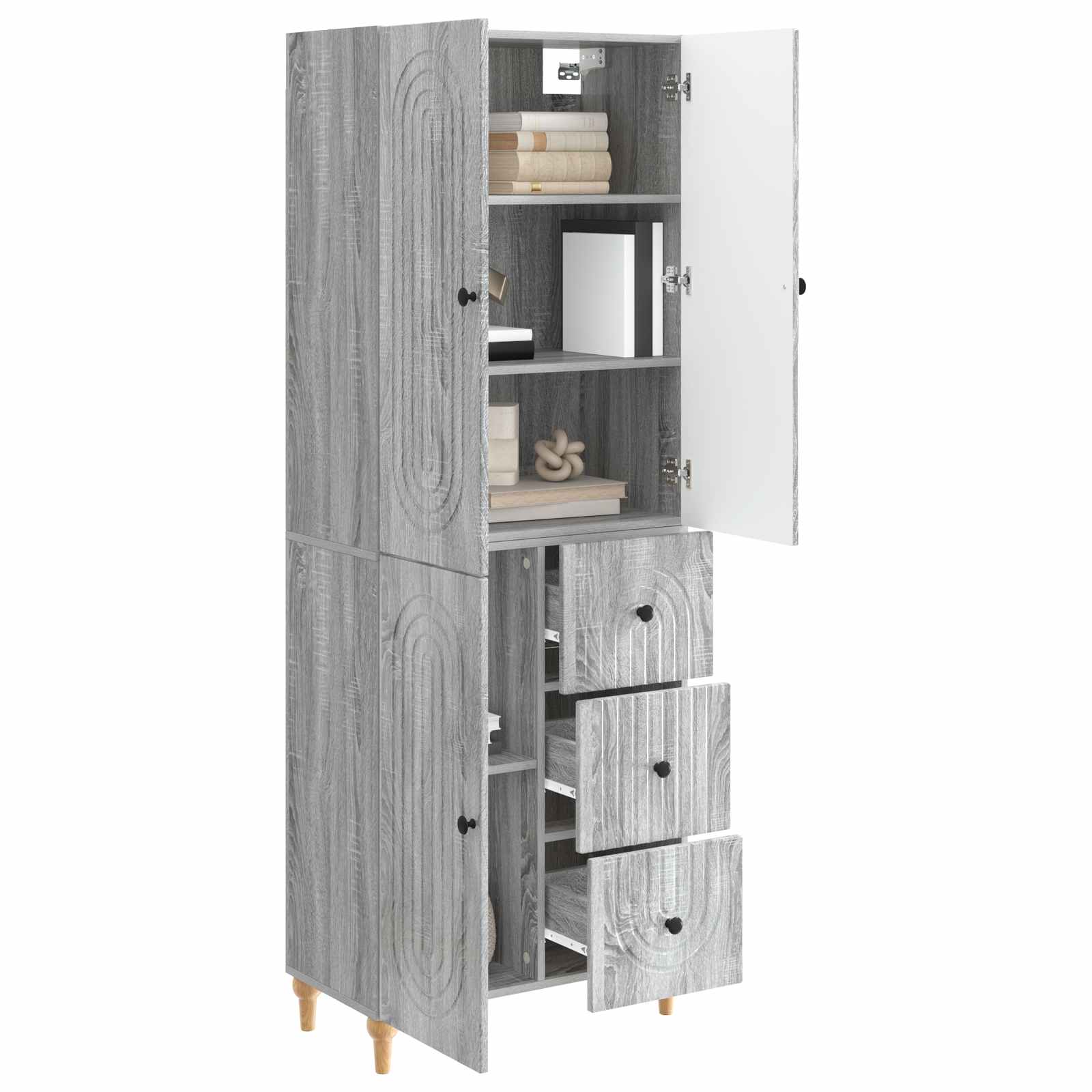 Σέτ Ντουλαπιών 2 pcs 66 x 34,5 x 90 εκ Επεξεργασμένο Ξύλο - Pakobazaar