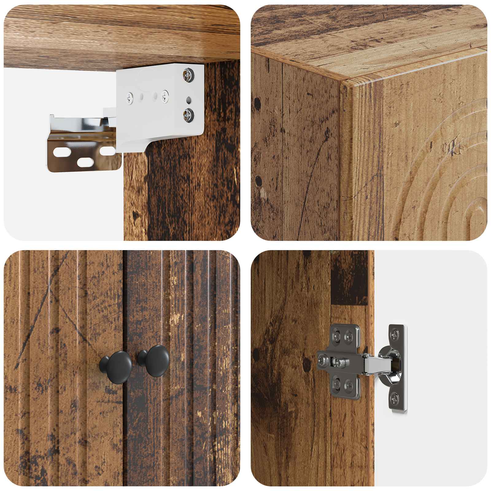 Σέτ Ντουλαπιών 2 pcs 66 x 34,5 x 90 εκ Επεξεργασμένο Ξύλο - Pakobazaar