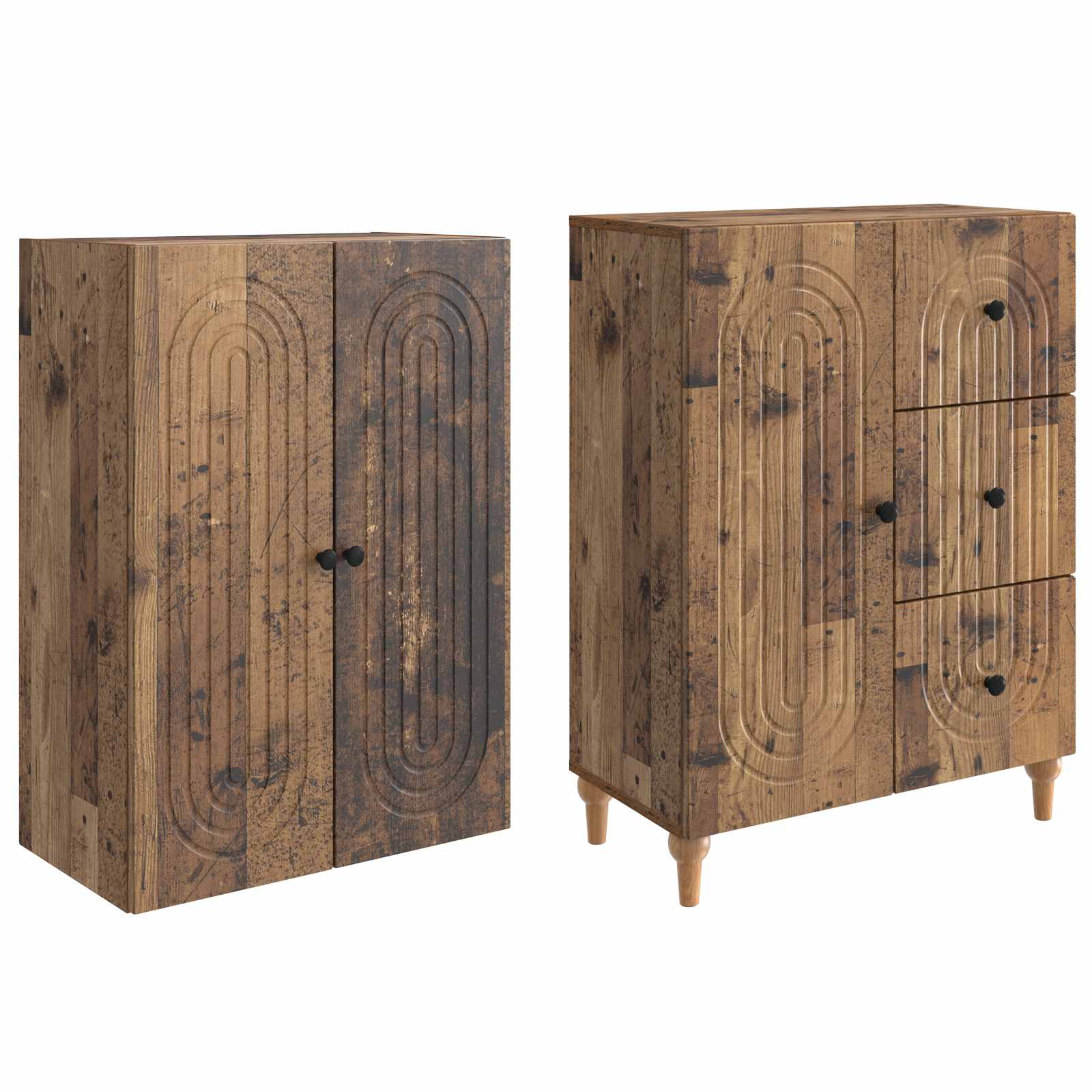 Σέτ Ντουλαπιών 2 pcs 66 x 34,5 x 90 εκ Επεξεργασμένο Ξύλο - Pakobazaar