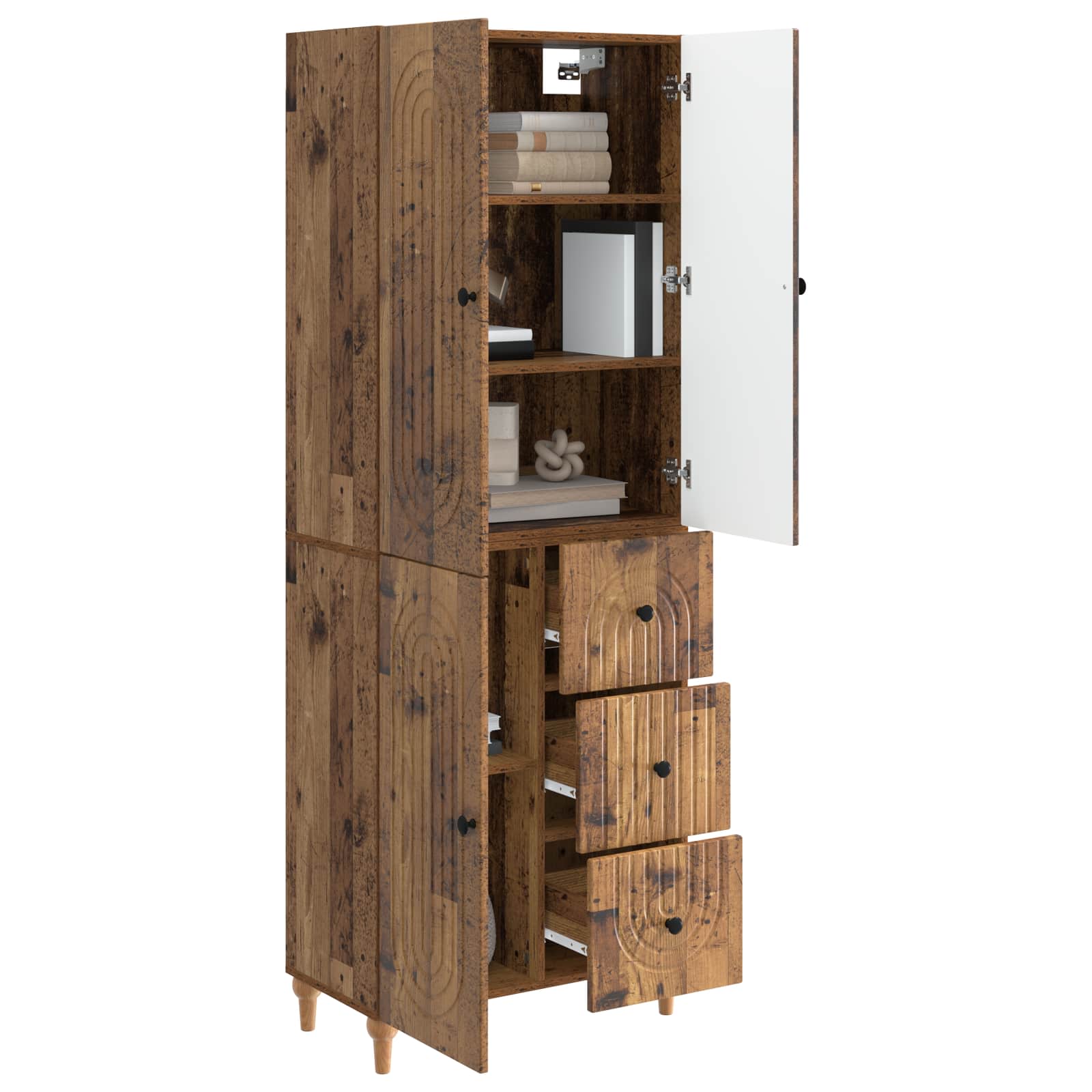 Σέτ Ντουλαπιών 2 pcs 66 x 34,5 x 90 εκ Επεξεργασμένο Ξύλο - Pakobazaar