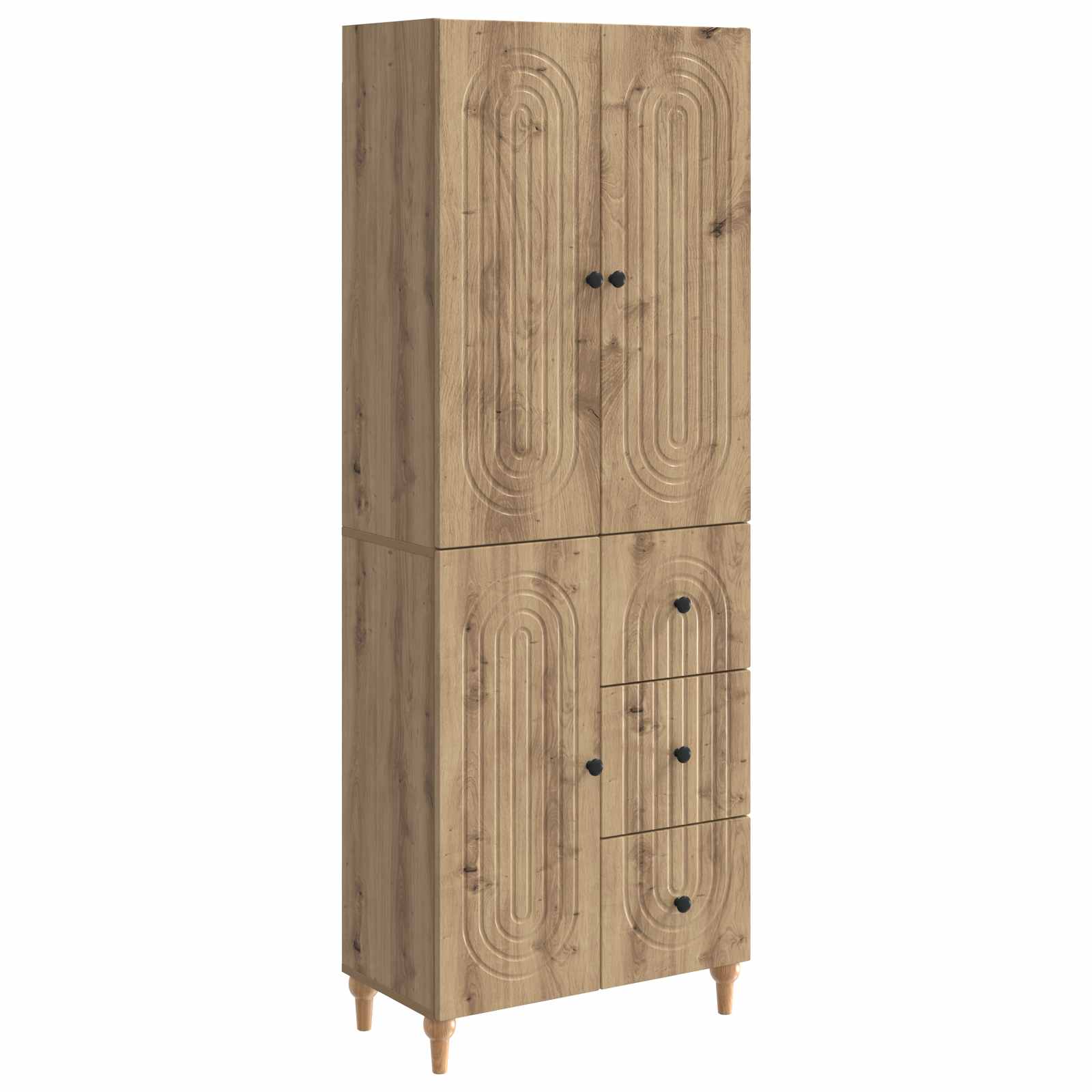 Σέτ Ντουλαπιών 2 pcs 66 x 34,5 x 90 εκ Επεξεργασμένο Ξύλο - Pakobazaar