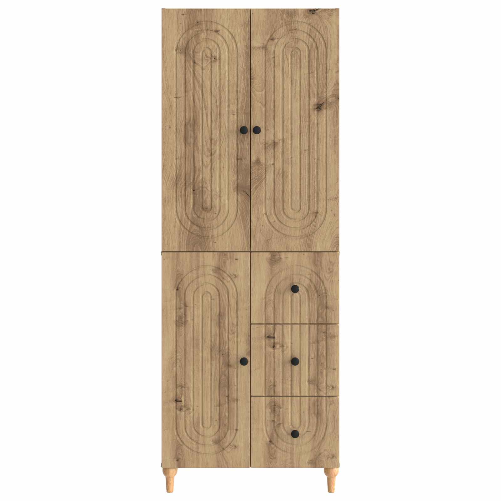 Σέτ Ντουλαπιών 2 pcs 66 x 34,5 x 90 εκ Επεξεργασμένο Ξύλο - Pakobazaar