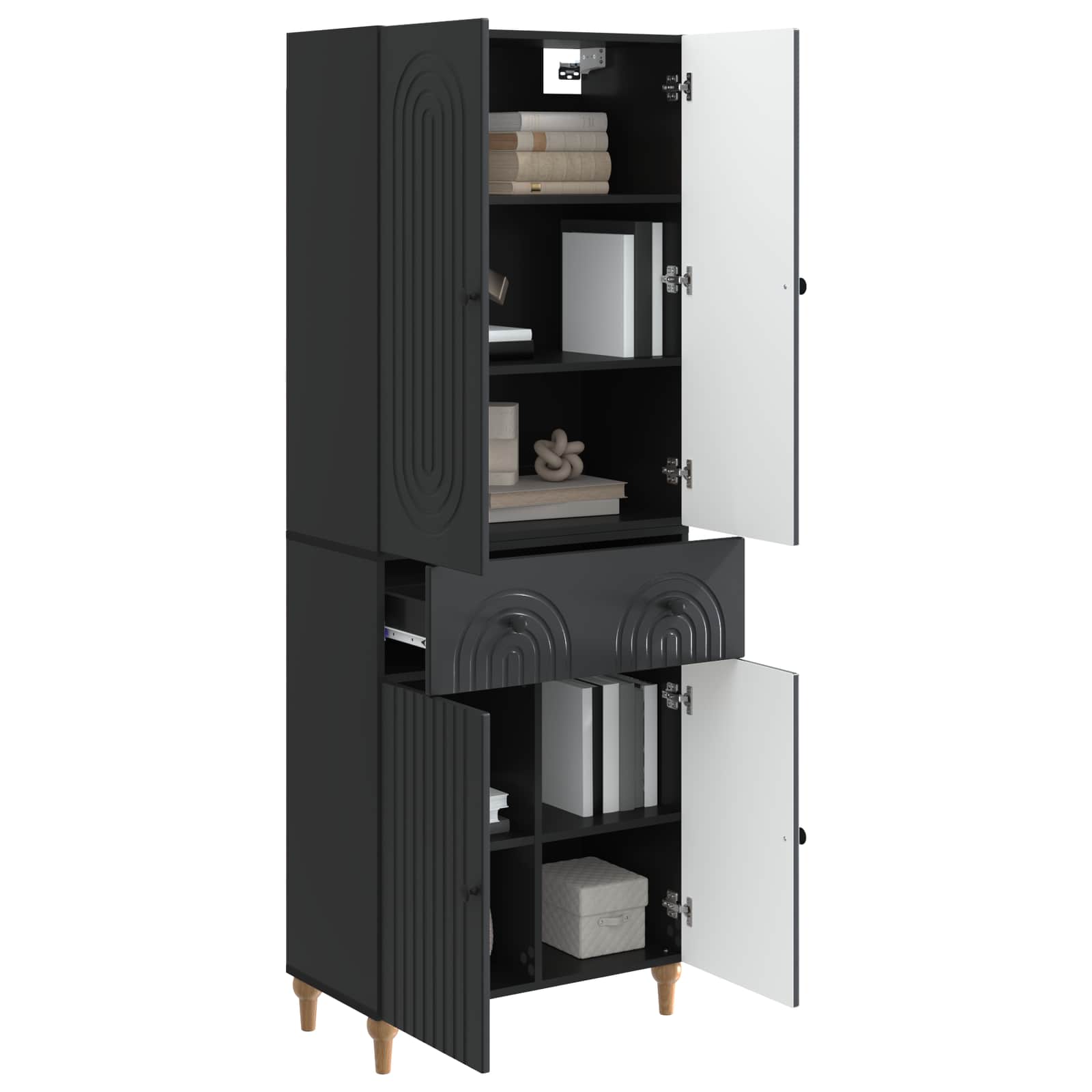 Σέτ Ντουλαπιών 2 pcs 66 x 34,5 x 90 εκ Επεξεργασμένο Ξύλο - Pakobazaar