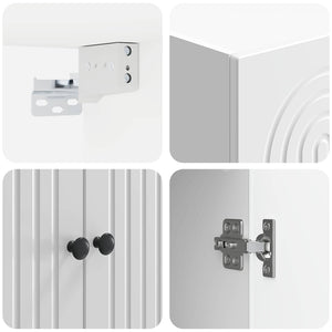 Σέτ Ντουλαπιών 2 pcs 66 x 34,5 x 90 εκ Επεξεργασμένο Ξύλο - Pakobazaar
