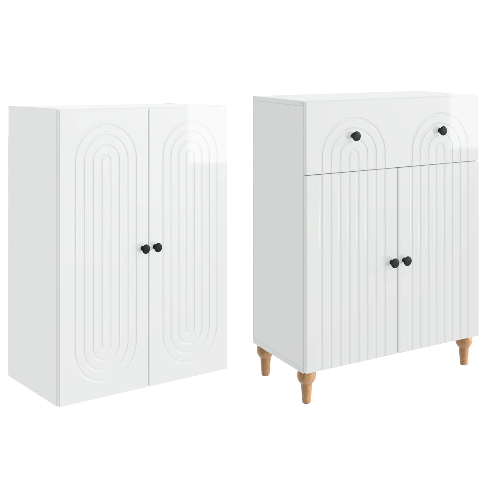 Σέτ Ντουλαπιών 2 pcs 66 x 34,5 x 90 εκ Επεξεργασμένο Ξύλο - Pakobazaar