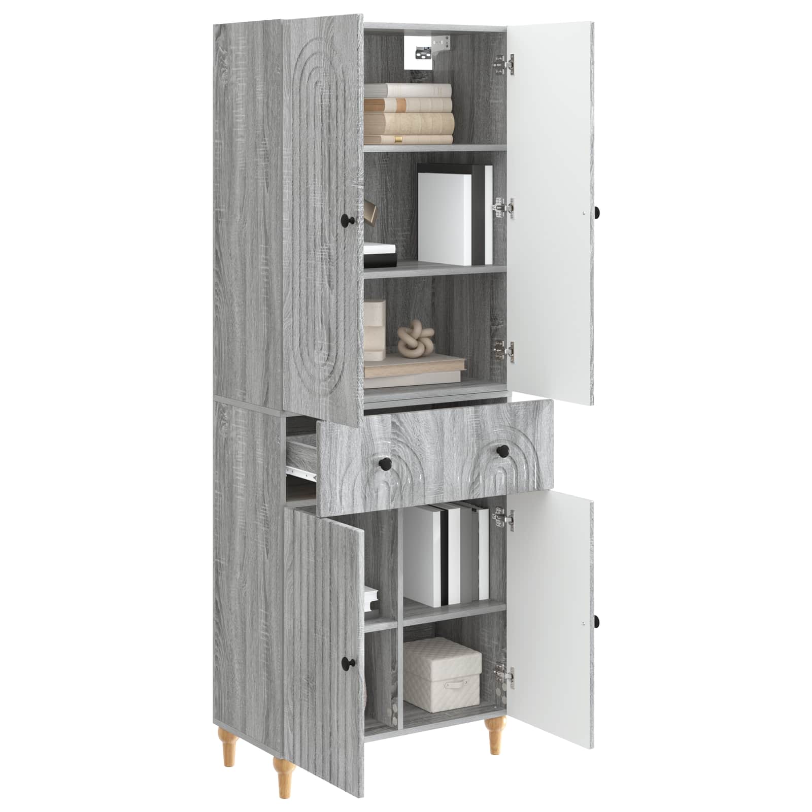 Σέτ Ντουλαπιών 2 pcs 66 x 34,5 x 90 εκ Επεξεργασμένο Ξύλο - Pakobazaar