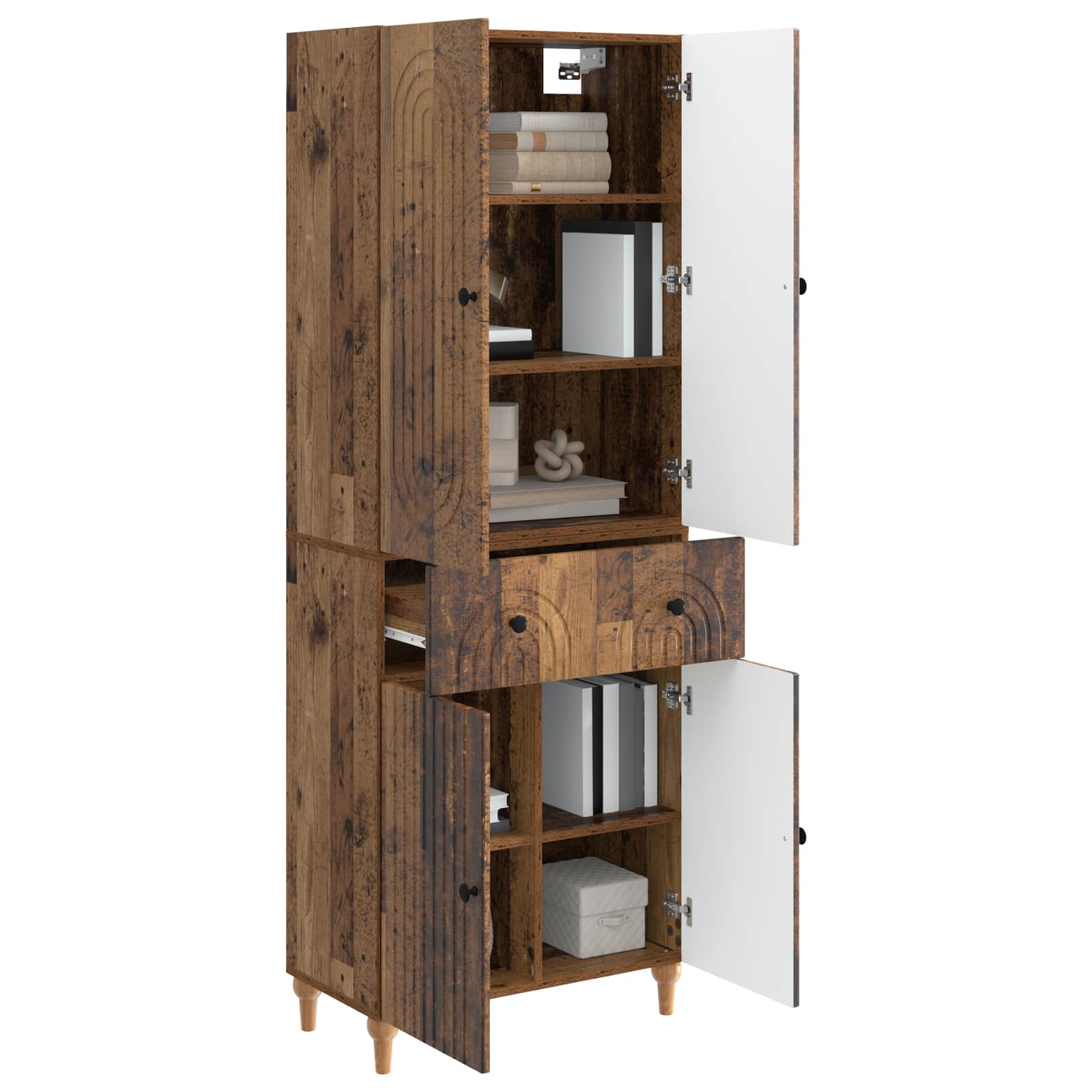 Σέτ Ντουλαπιών 2 pcs 66 x 34,5 x 90 εκ Επεξεργασμένο Ξύλο - Pakobazaar