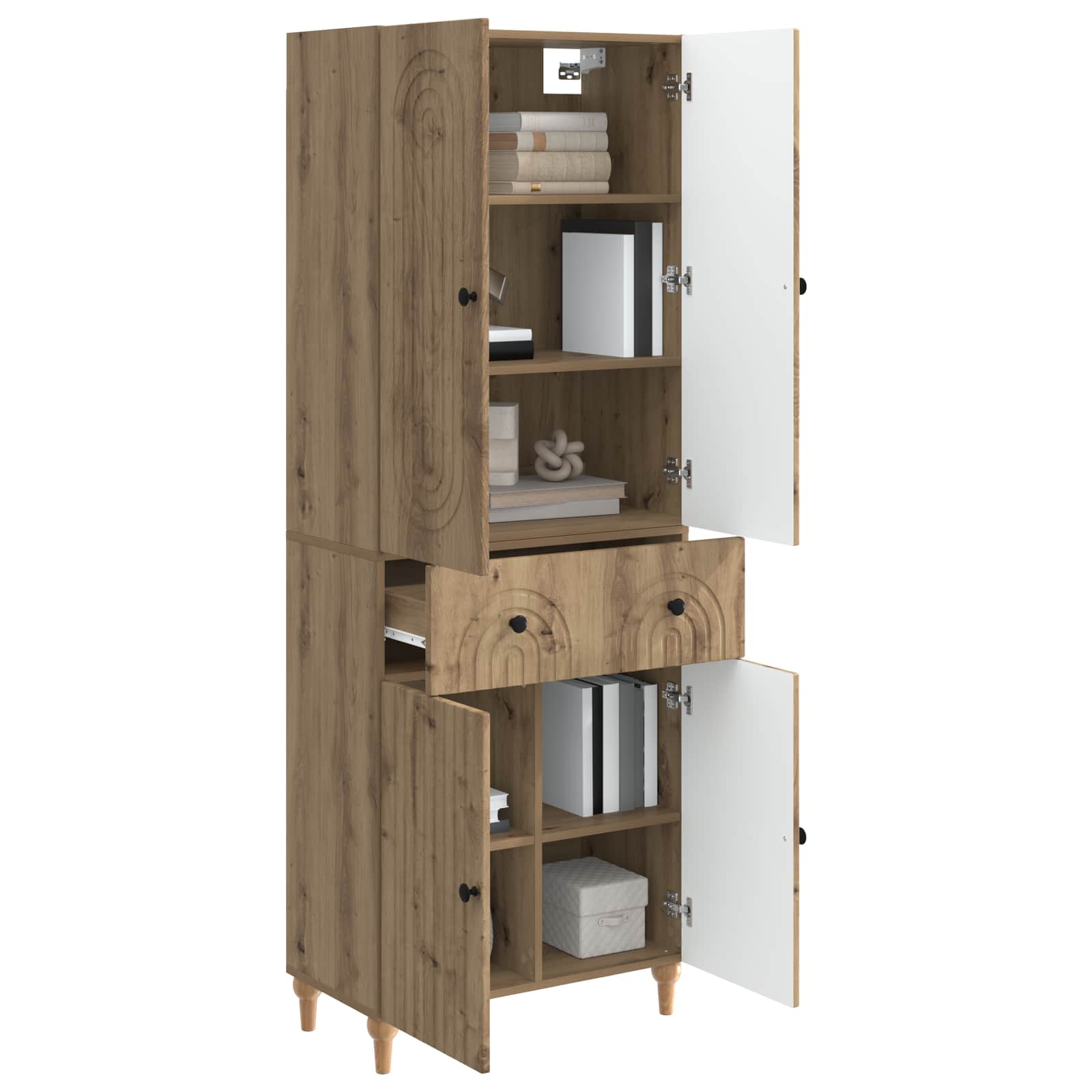 Σέτ Ντουλαπιών 2 pcs 66 x 34,5 x 90 εκ Επεξεργασμένο Ξύλο - Pakobazaar