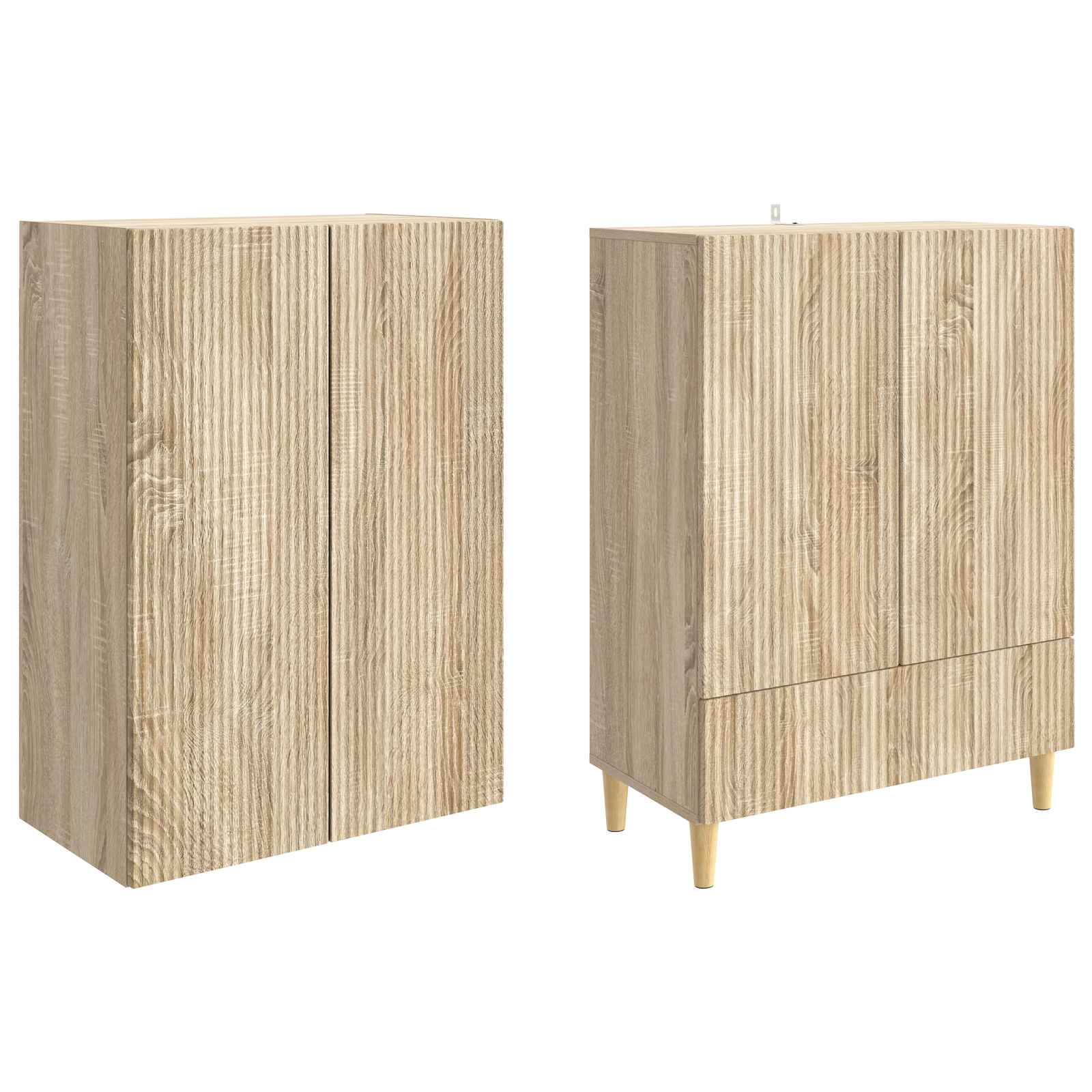 Σέτ Ντουλαπιών 2 pcs 66 x 34,5 x 95 εκ. Επεξεργασμένο Ξύλο - Pakobazaar