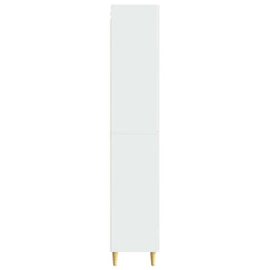 Σέτ Ντουλαπιών 2 pcs Γυαλιστερό Λευκό 66 x 34,5 x 95 εκ. - Pakobazaar