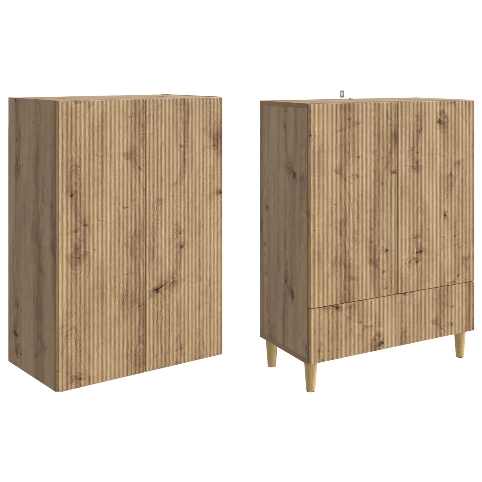 Σέτ Ντουλαπιών 2 pcs Artisan Δρυς 66 x 34,5 x 95 εκ. - Pakobazaar