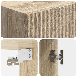 Σέτ Ντουλαπιών 2 pcs 66 x 34,5 x 90 εκ Επεξεργασμένο Ξύλο - Pakobazaar