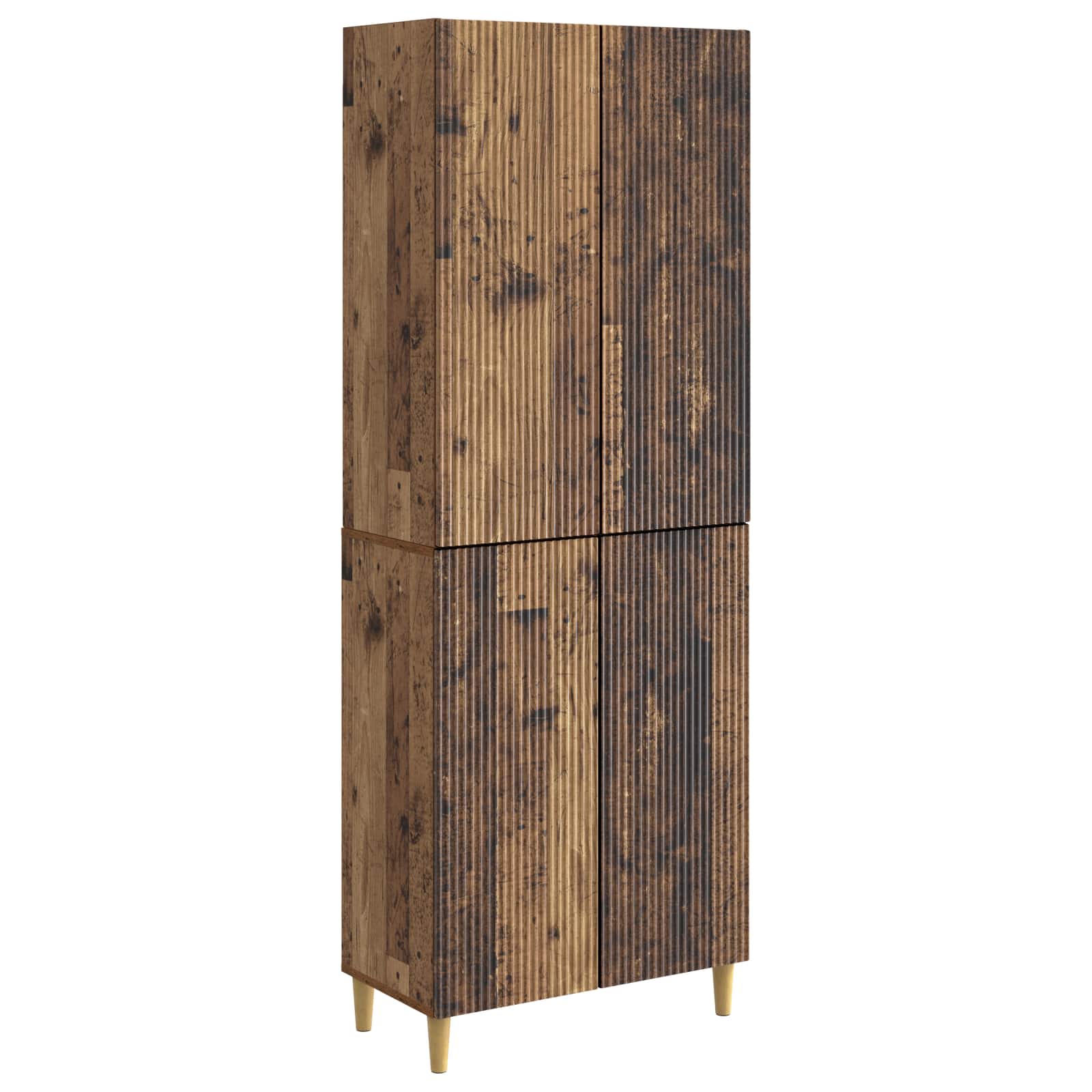 Σέτ Ντουλαπιών 2 pcs Παλαιωμένο ξύλο 66 x 34,5 x 90 εκ - Pakobazaar