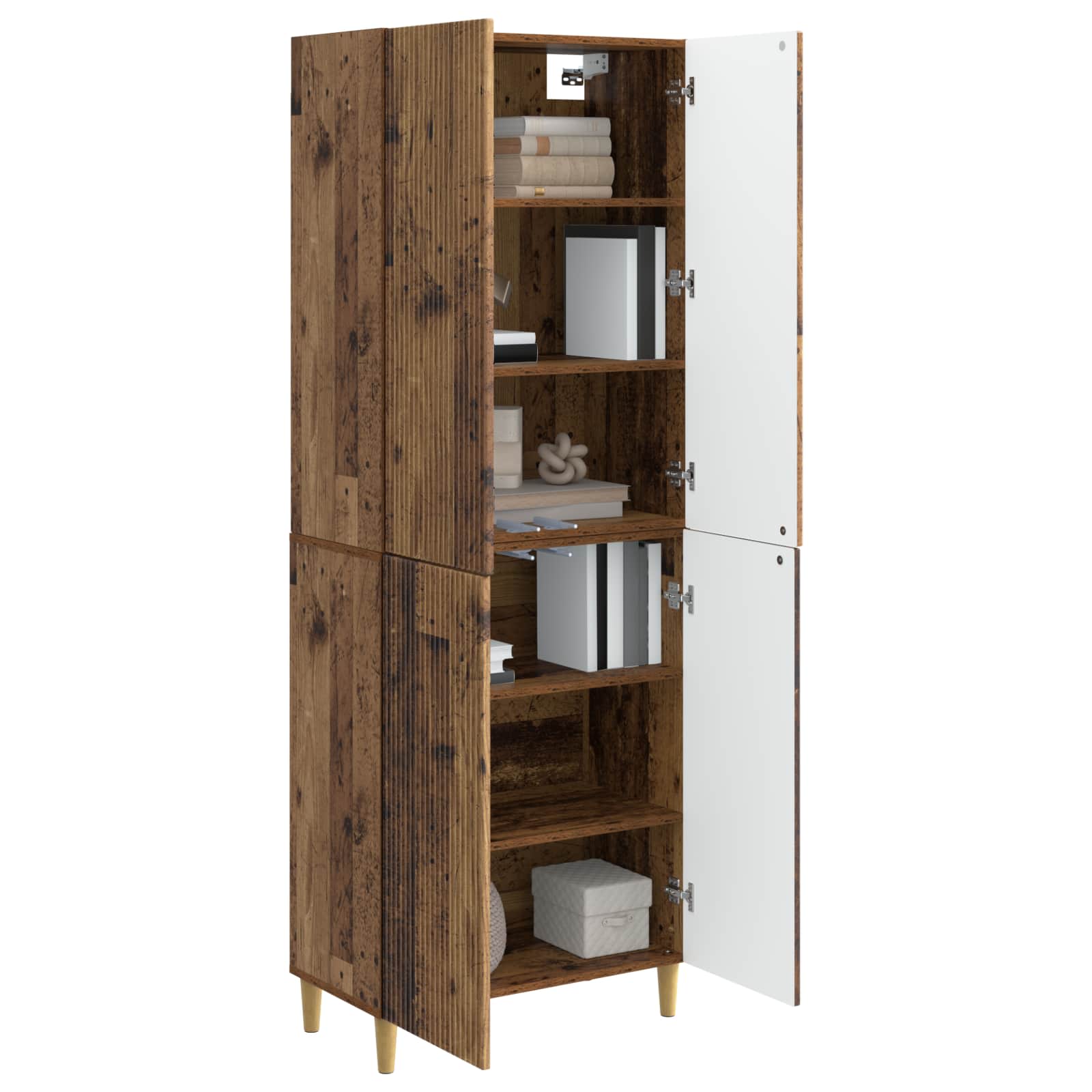 Σέτ Ντουλαπιών 2 pcs Παλαιωμένο ξύλο 66 x 34,5 x 90 εκ - Pakobazaar