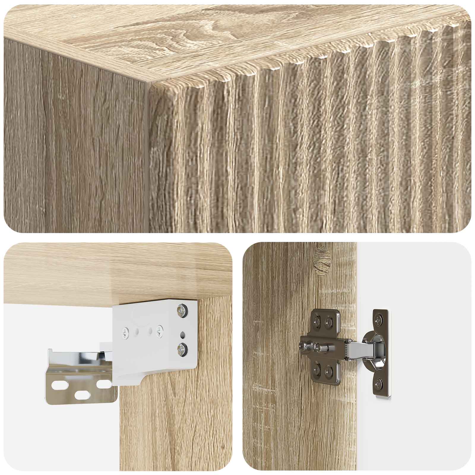 Σέτ Ντουλαπιών 2 pcs 33 x 34,5 x 90 εκ Επεξεργασμένο Ξύλο - Pakobazaar