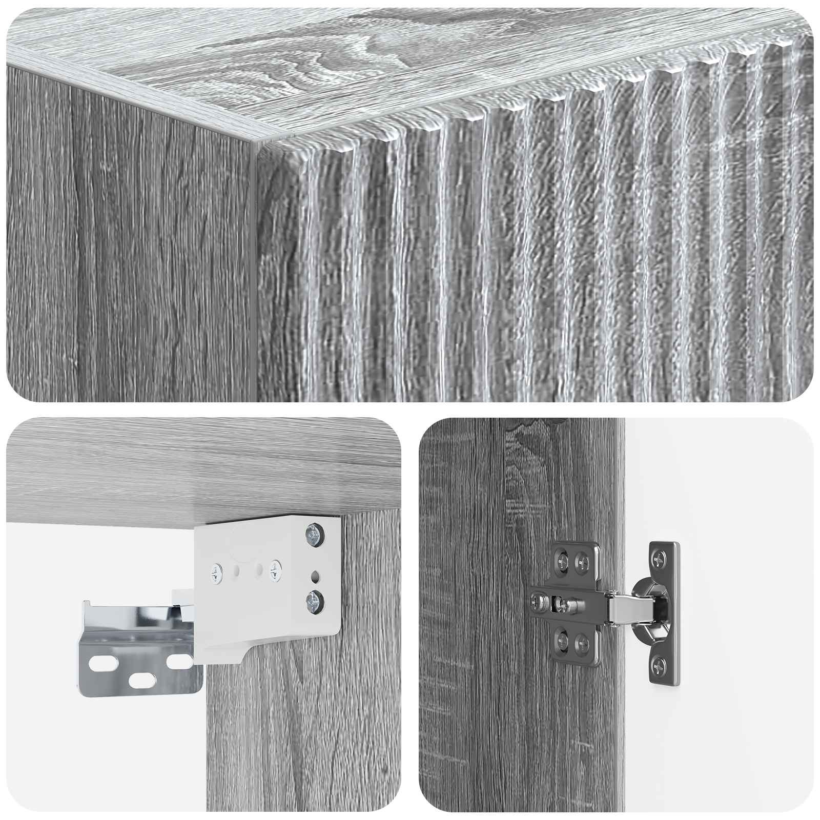 Σέτ Ντουλαπιών 2 pcs 33 x 34,5 x 90 εκ Επεξεργασμένο Ξύλο - Pakobazaar