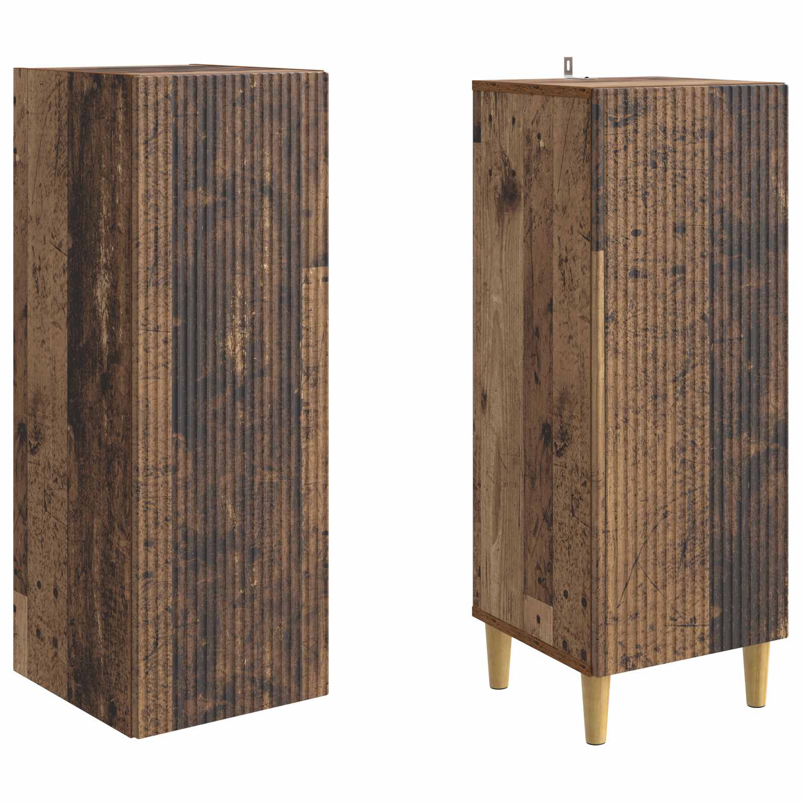 Σέτ Ντουλαπιών 2 pcs Παλαιωμένο ξύλο 33 x 34,5 x 90 εκ - Pakobazaar