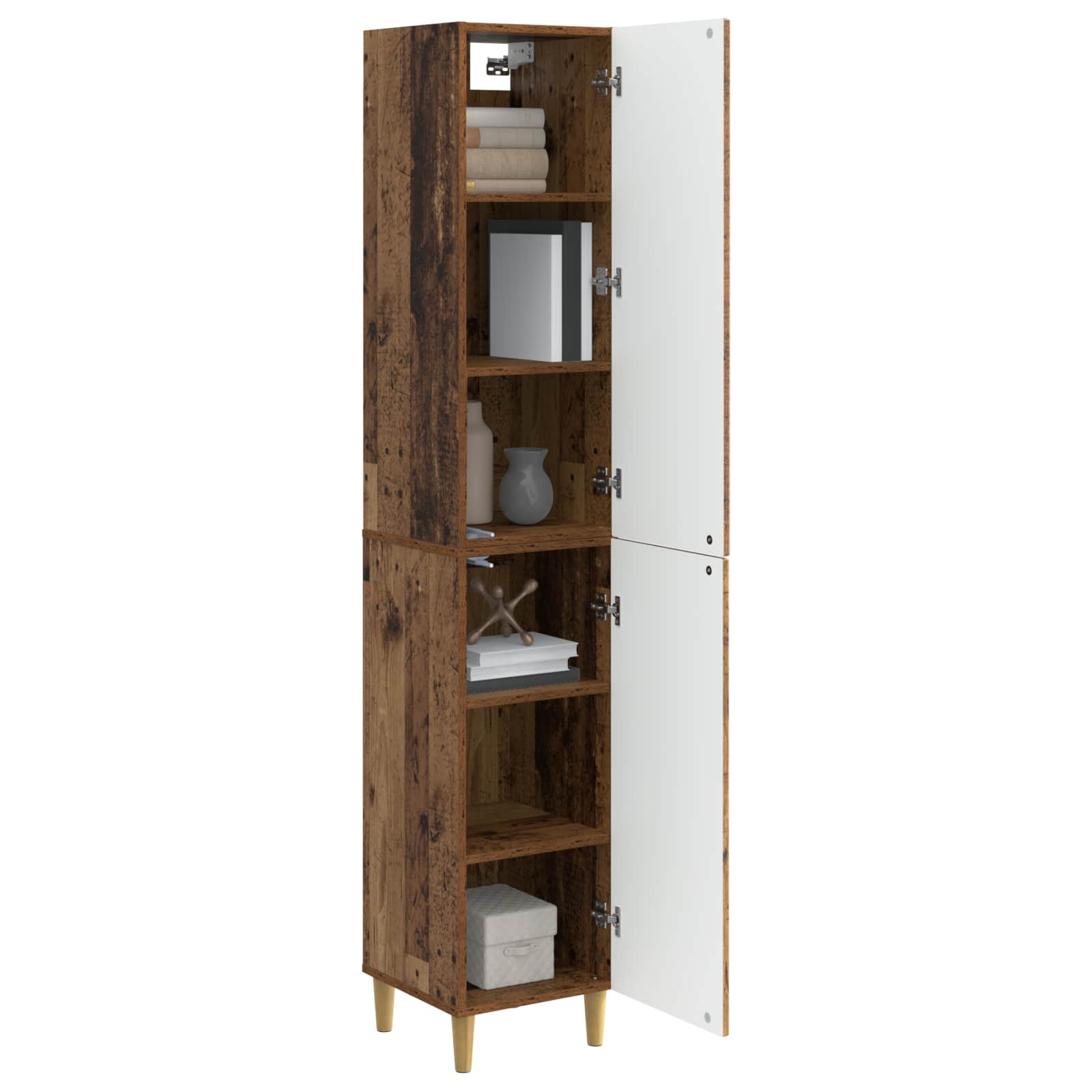 Σέτ Ντουλαπιών 2 pcs Παλαιωμένο ξύλο 33 x 34,5 x 90 εκ - Pakobazaar