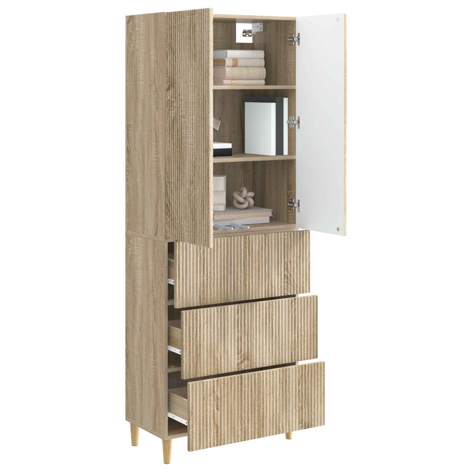 Σέτ Ντουλαπιών 2 pcs Sonoma Δρυς 66 x 34,5 x 90 εκ - Pakobazaar
