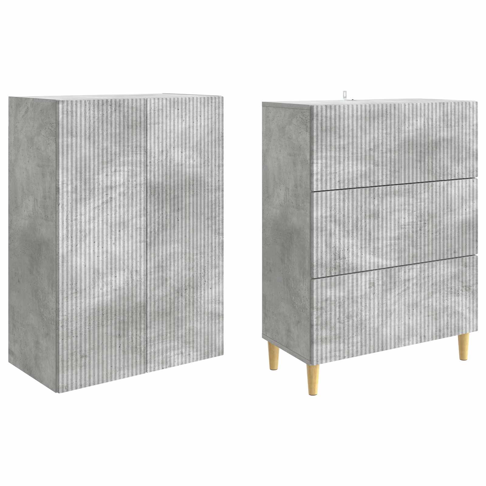 Σέτ Ντουλαπιών 2 pcs 66 x 34,5 x 90 εκ Επεξεργασμένο Ξύλο - Pakobazaar