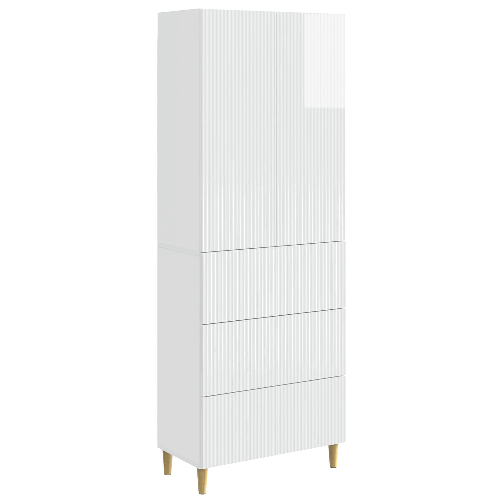 Σέτ Ντουλαπιών 2 pcs 66 x 34,5 x 90 εκ Επεξεργασμένο Ξύλο - Pakobazaar