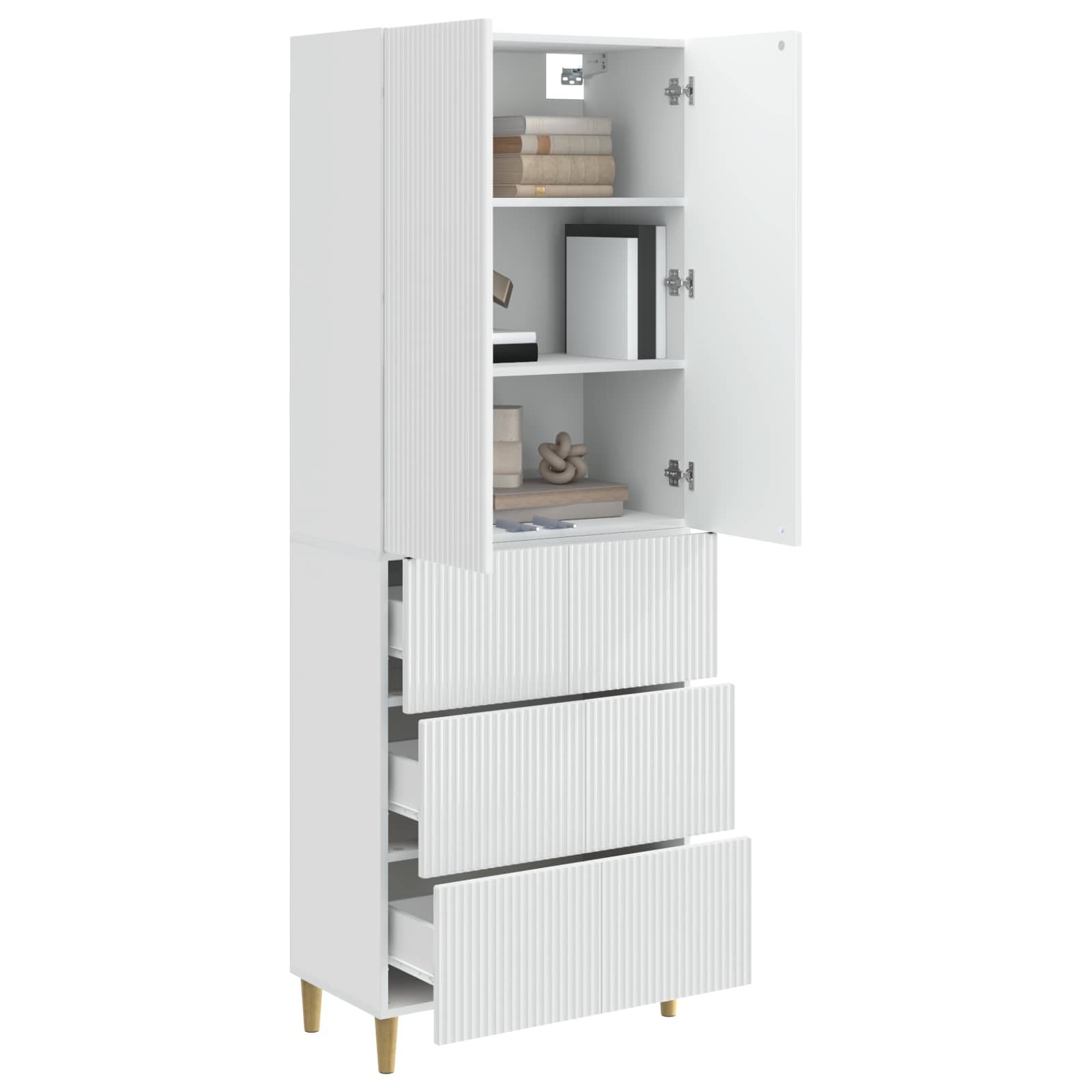 Σέτ Ντουλαπιών 2 pcs 66 x 34,5 x 90 εκ Επεξεργασμένο Ξύλο - Pakobazaar