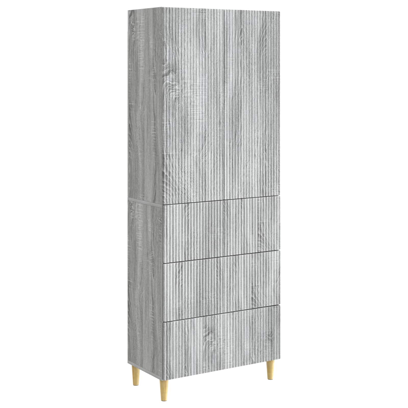 Σέτ Ντουλαπιών 2 pcs 66 x 34,5 x 90 εκ Επεξεργασμένο Ξύλο - Pakobazaar