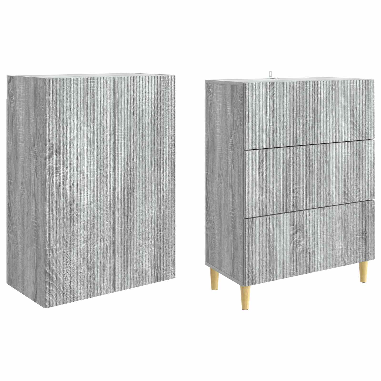 Σέτ Ντουλαπιών 2 pcs 66 x 34,5 x 90 εκ Επεξεργασμένο Ξύλο - Pakobazaar