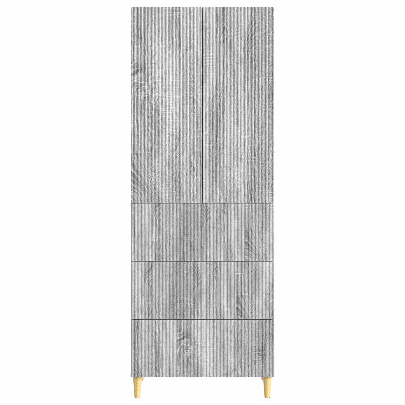 Σέτ Ντουλαπιών 2 pcs 66 x 34,5 x 90 εκ Επεξεργασμένο Ξύλο - Pakobazaar