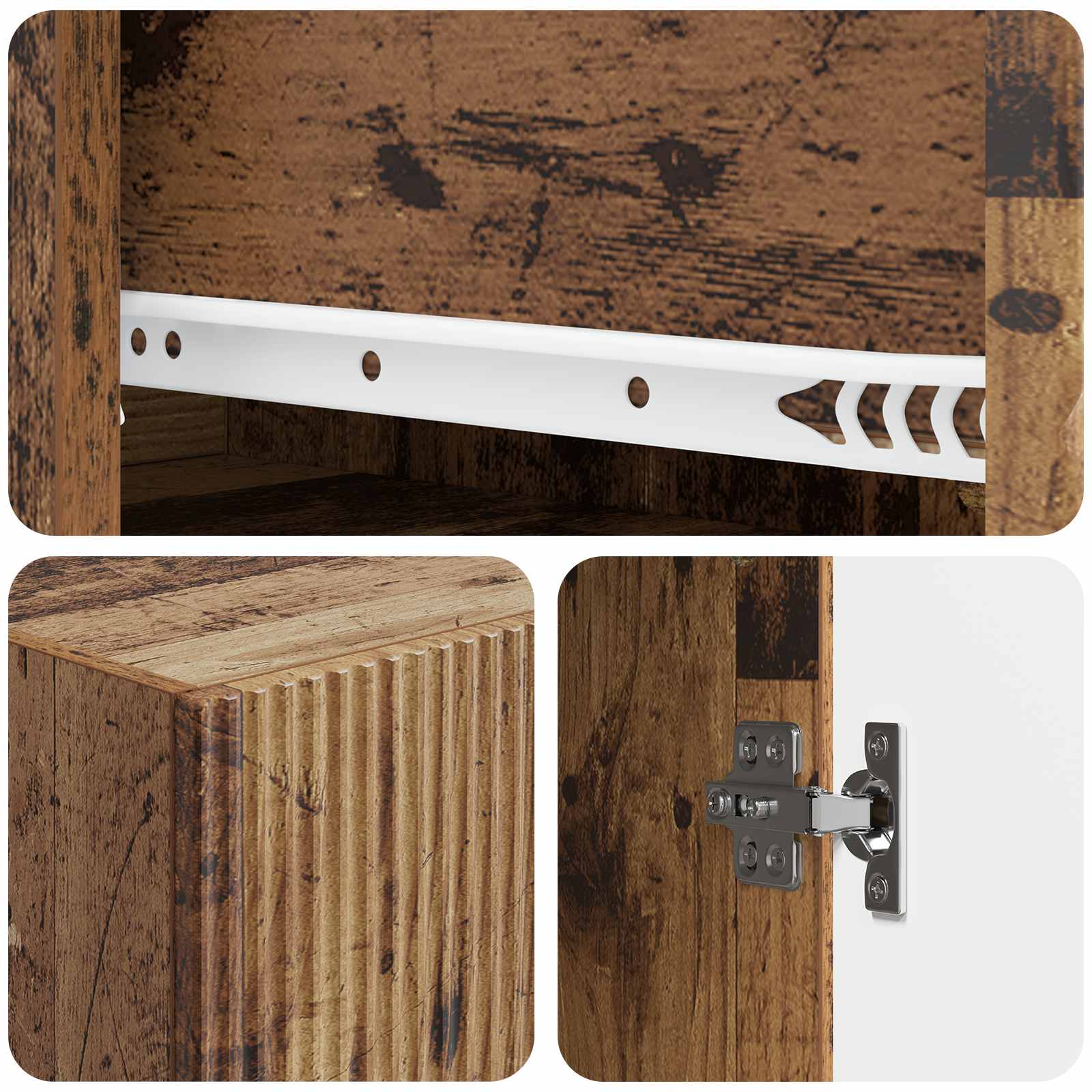 Σέτ Ντουλαπιών 2 pcs 66 x 34,5 x 90 εκ Επεξεργασμένο Ξύλο - Pakobazaar