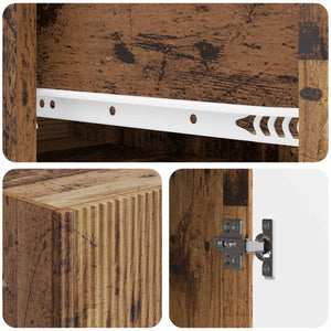 Σέτ Ντουλαπιών 2 pcs 66 x 34,5 x 90 εκ Επεξεργασμένο Ξύλο - Pakobazaar