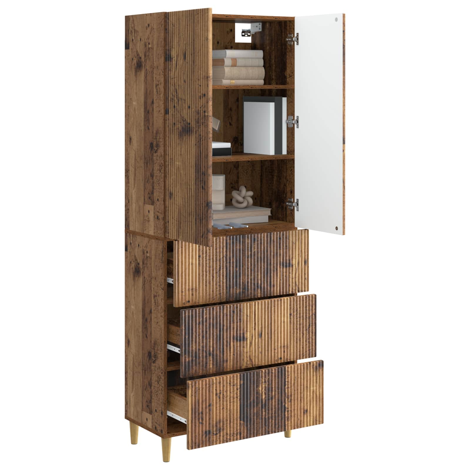 Σέτ Ντουλαπιών 2 pcs 66 x 34,5 x 90 εκ Επεξεργασμένο Ξύλο - Pakobazaar