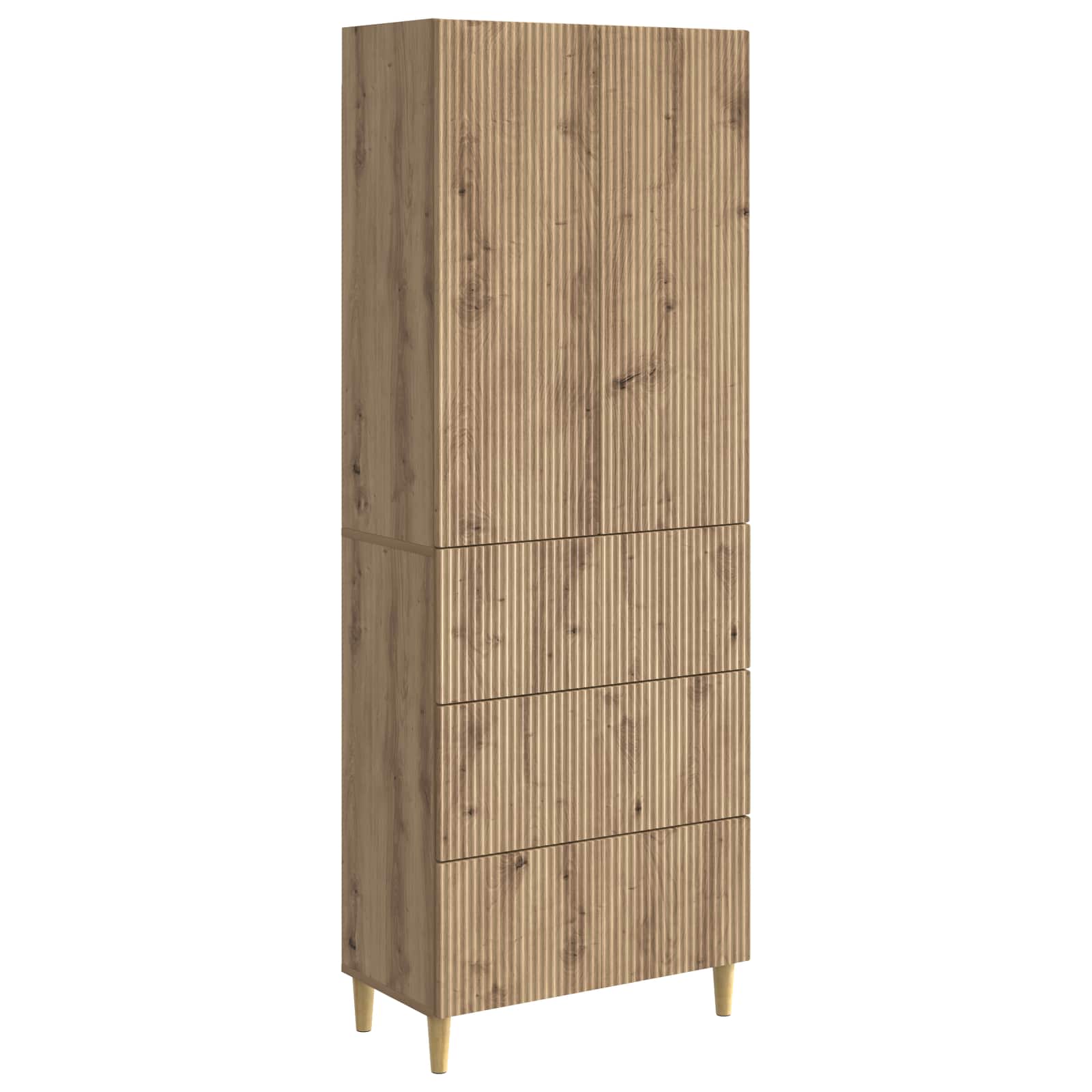 Σέτ Ντουλαπιών 2 pcs 66 x 34,5 x 90 εκ Επεξεργασμένο Ξύλο - Pakobazaar