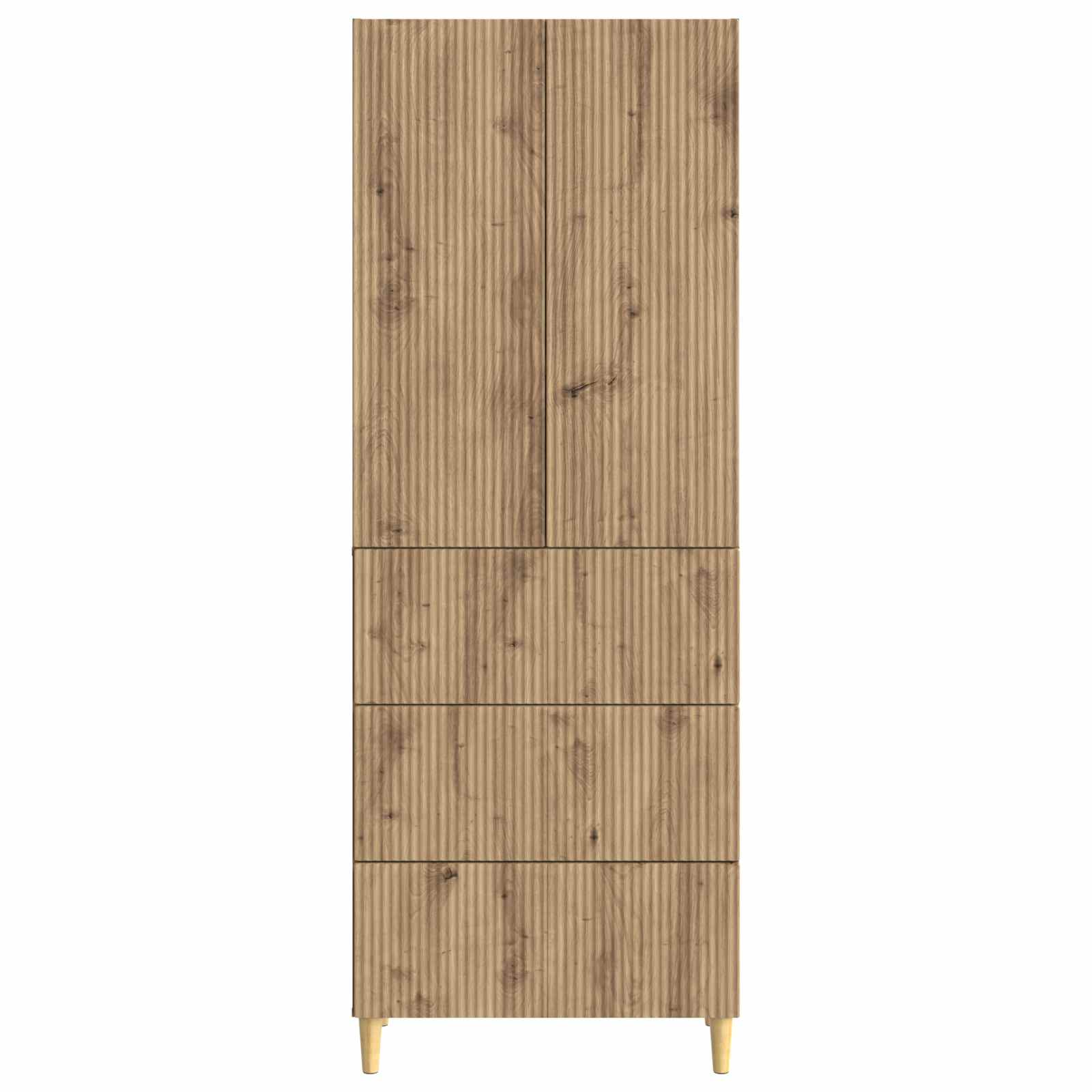 Σέτ Ντουλαπιών 2 pcs 66 x 34,5 x 90 εκ Επεξεργασμένο Ξύλο - Pakobazaar
