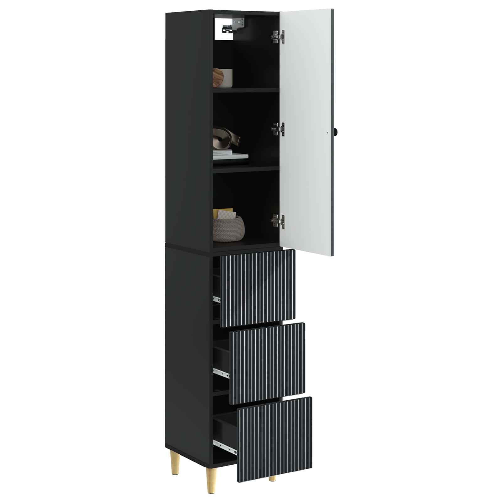 Σέτ Ντουλαπιών 2 pcs 33 x 34,5 x 90 εκ Επεξεργασμένο Ξύλο - Pakobazaar
