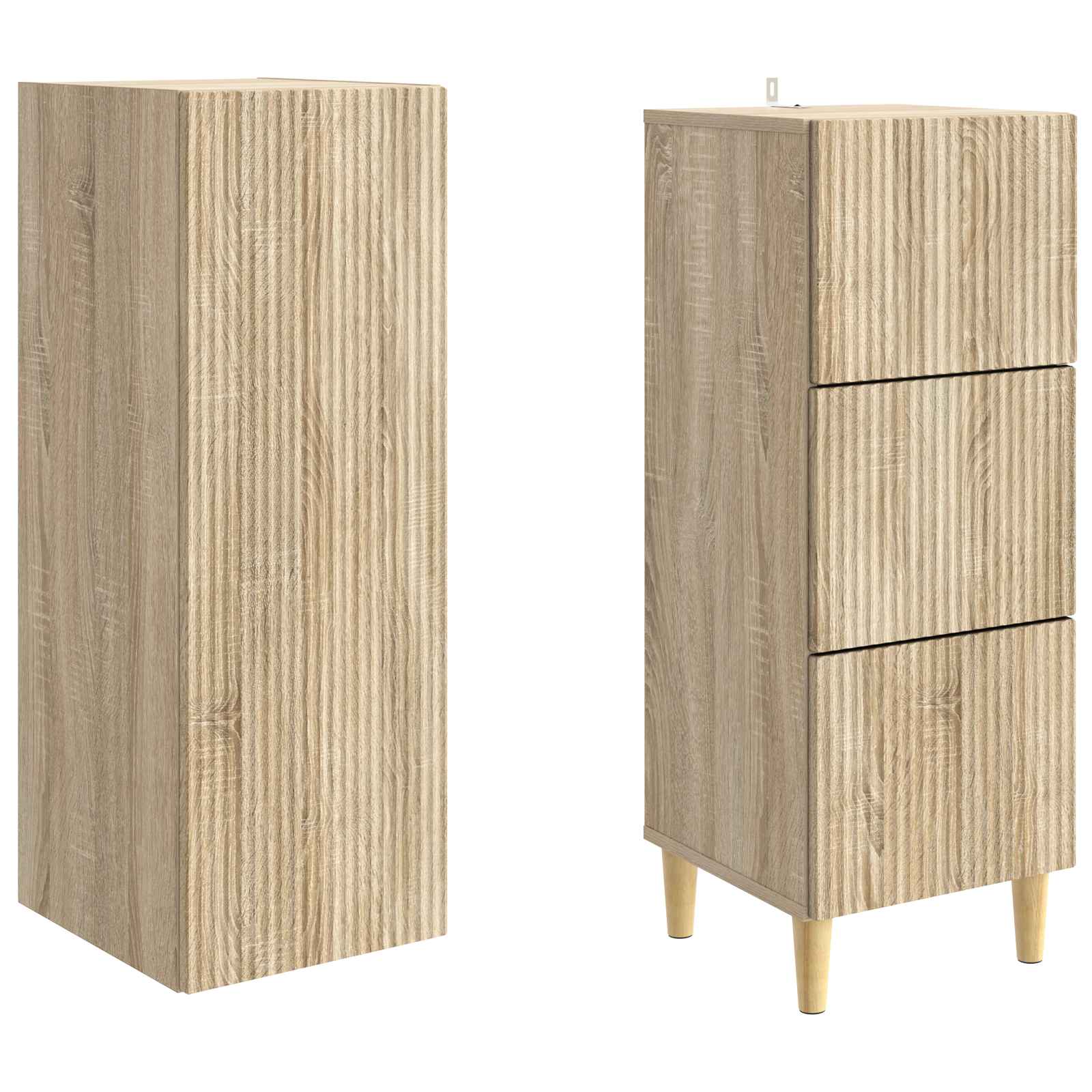 Σέτ Ντουλαπιών 2 pcs 33 x 34,5 x 90 εκ Επεξεργασμένο Ξύλο - Pakobazaar