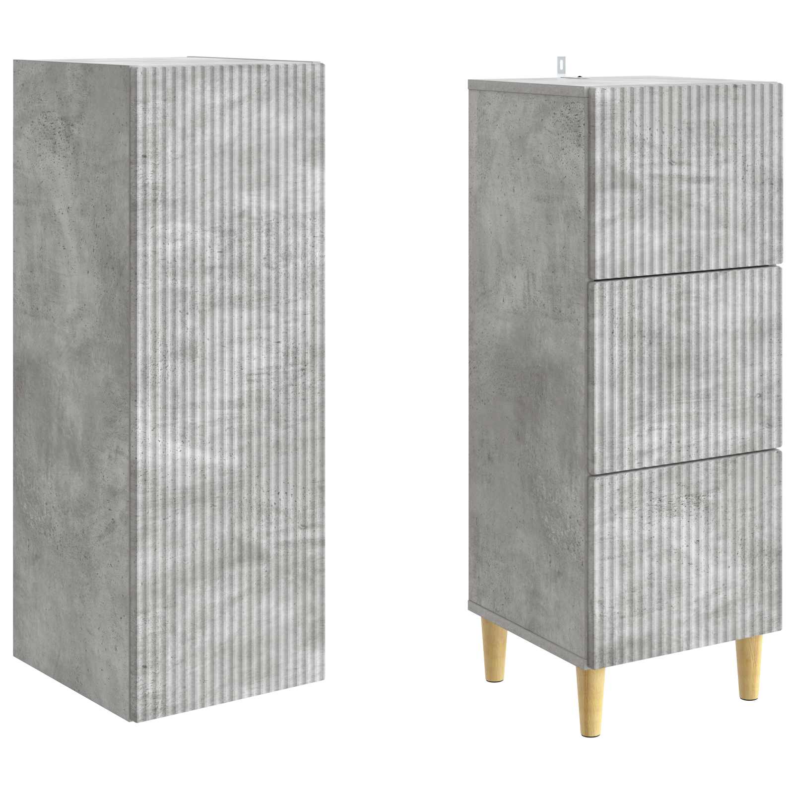 Σέτ Ντουλαπιών 2 pcs 33 x 34,5 x 90 εκ Επεξεργασμένο Ξύλο - Pakobazaar