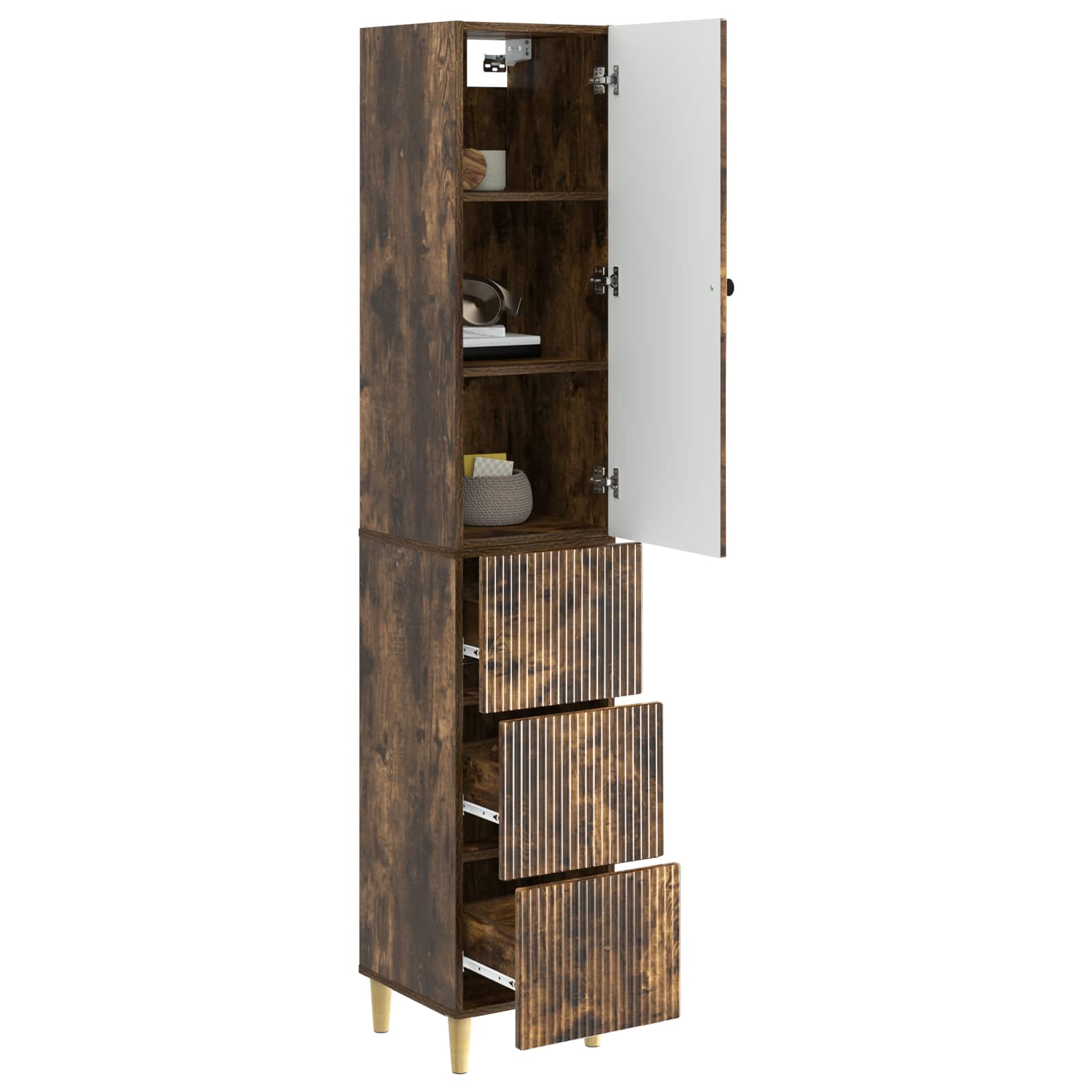 Σέτ Ντουλαπιών 2 pcs 33 x 34,5 x 90 εκ Επεξεργασμένο Ξύλο - Pakobazaar