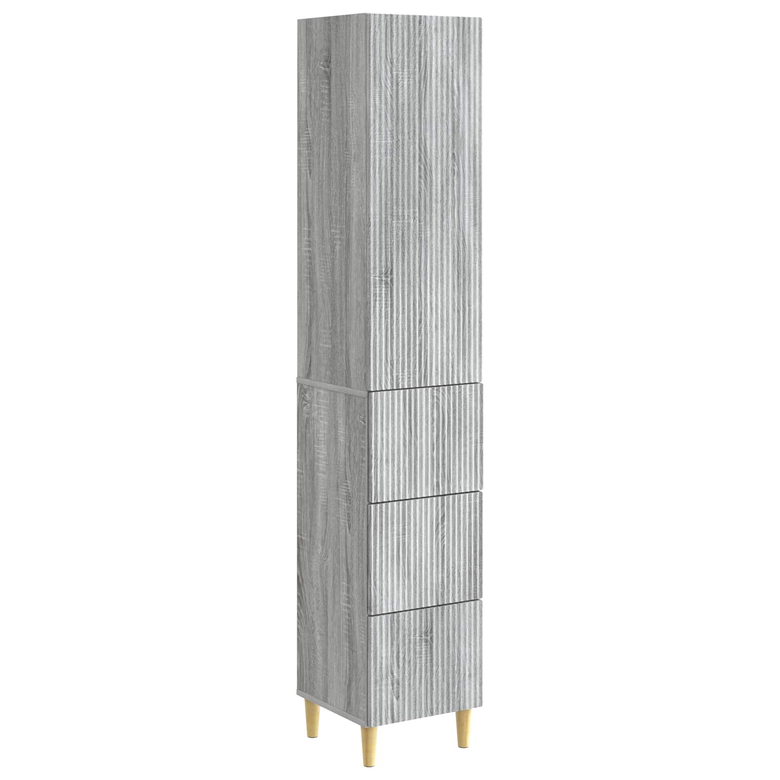 Σέτ Ντουλαπιών 2 pcs Γκρι Sonoma 33 x 34,5 x 90 εκ - Pakobazaar