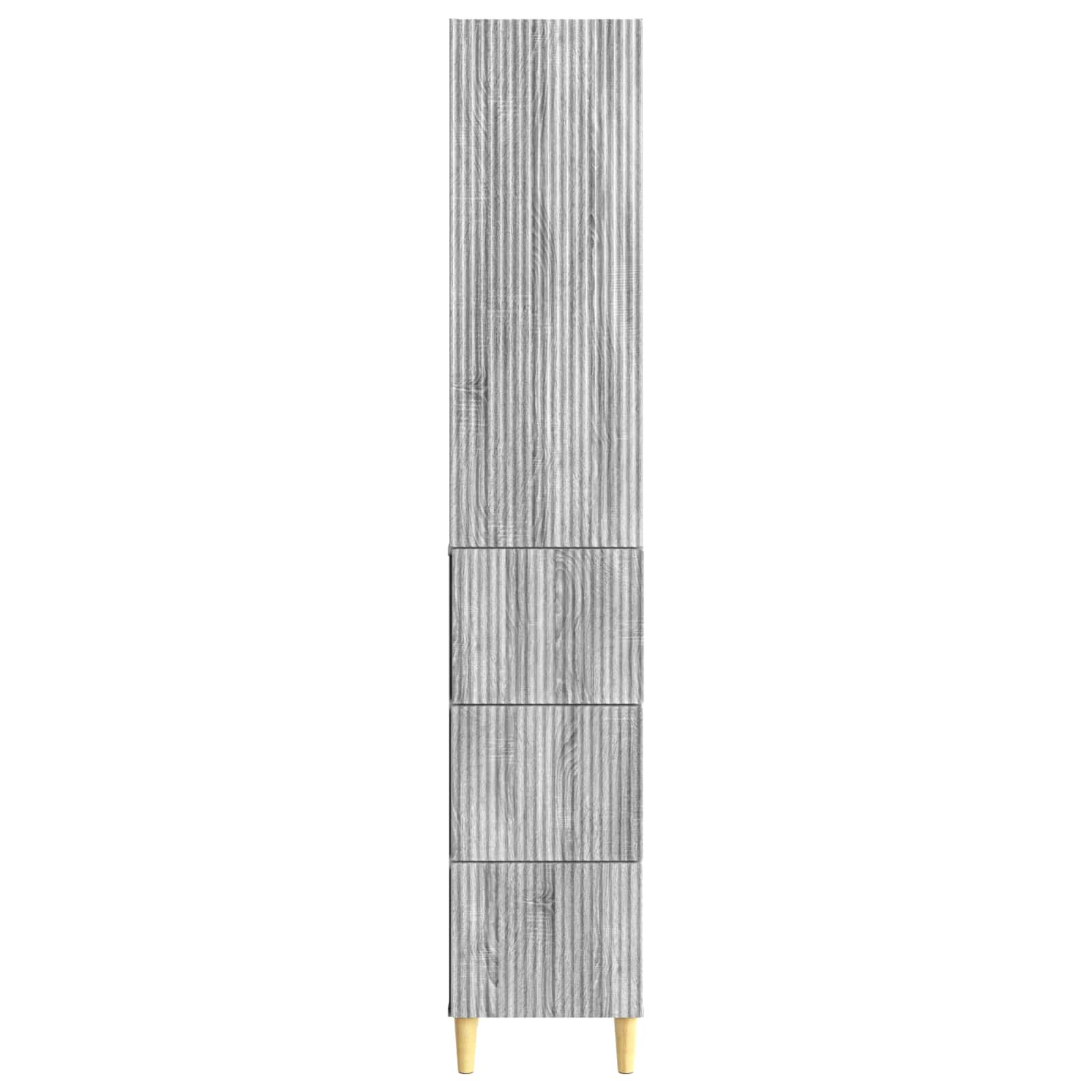 Σέτ Ντουλαπιών 2 pcs Γκρι Sonoma 33 x 34,5 x 90 εκ - Pakobazaar