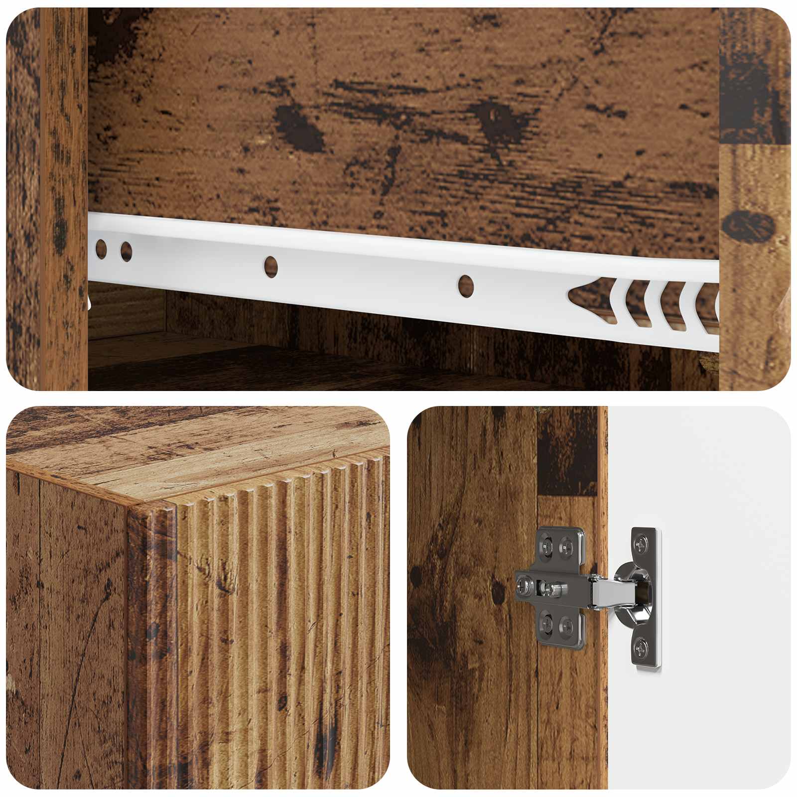 Σέτ Ντουλαπιών 2 pcs 33 x 34,5 x 90 εκ Επεξεργασμένο Ξύλο - Pakobazaar