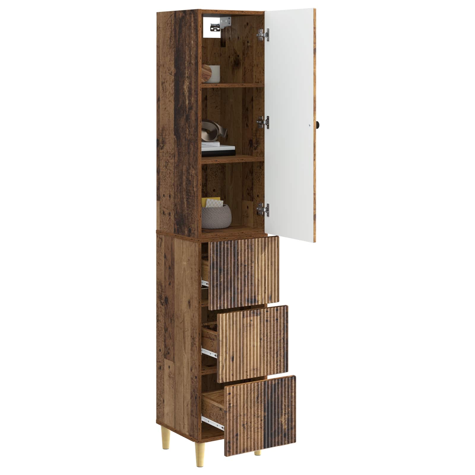 Σέτ Ντουλαπιών 2 pcs 33 x 34,5 x 90 εκ Επεξεργασμένο Ξύλο - Pakobazaar