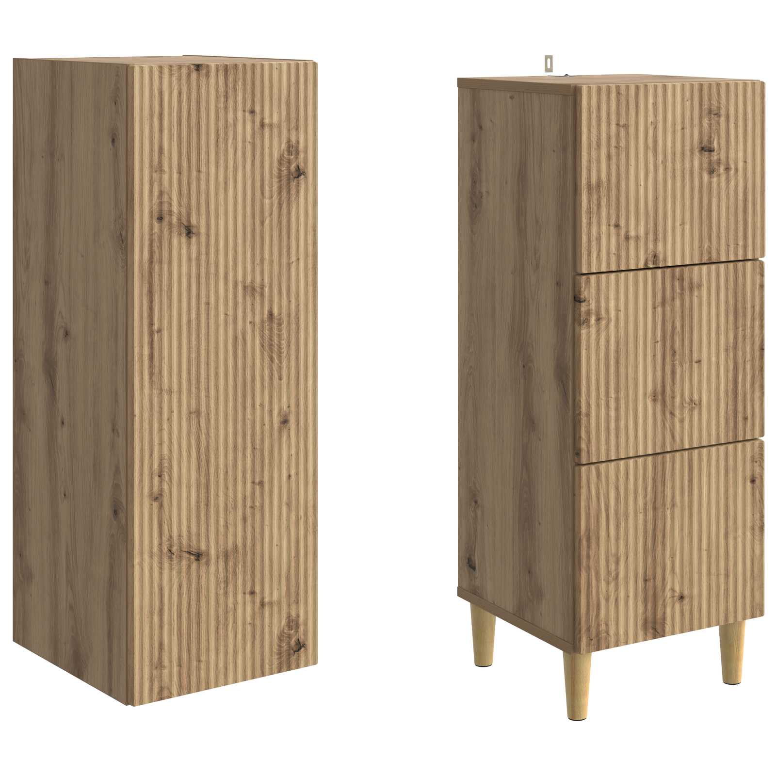 Σέτ Ντουλαπιών 2 pcs 33 x 34,5 x 90 εκ Επεξεργασμένο Ξύλο - Pakobazaar