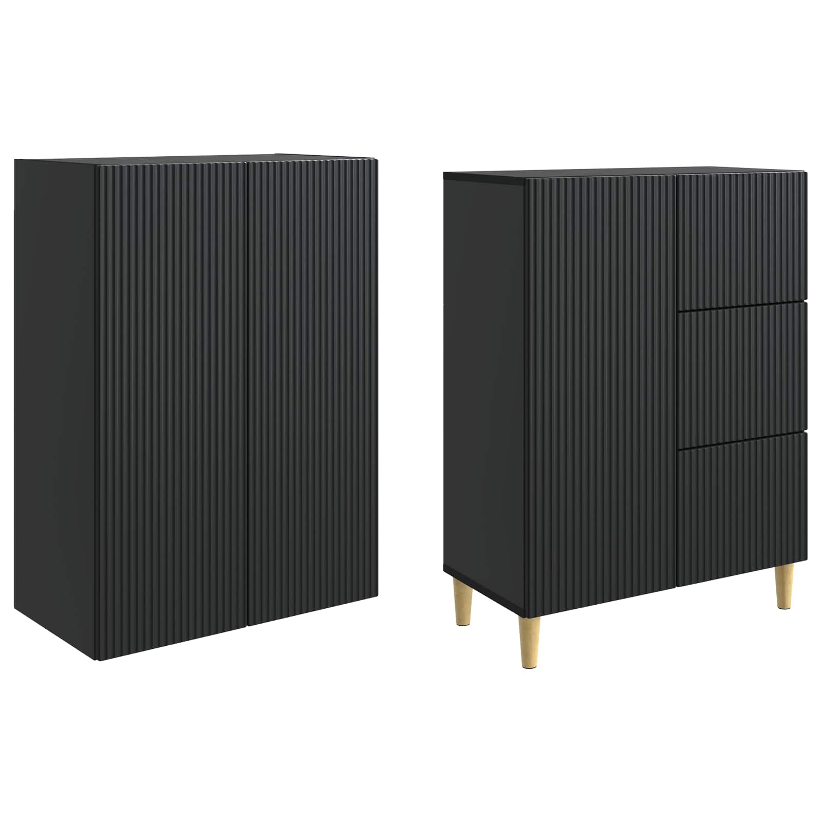 Σέτ Ντουλαπιών 2 pcs 66 x 34,5 x 90 εκ Επεξεργασμένο Ξύλο - Pakobazaar