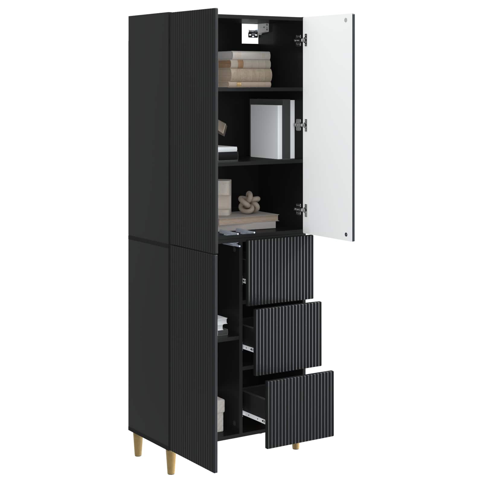 Σέτ Ντουλαπιών 2 pcs 66 x 34,5 x 90 εκ Επεξεργασμένο Ξύλο - Pakobazaar