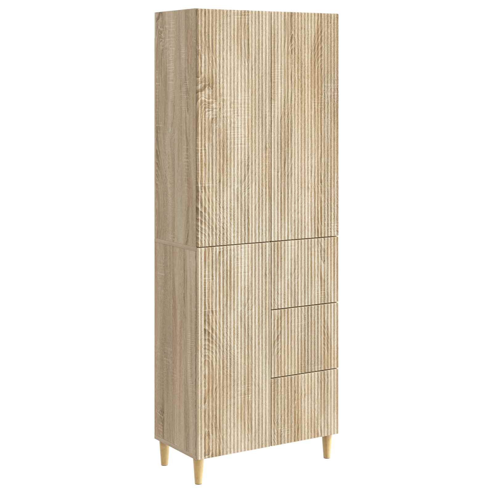 Σέτ Ντουλαπιών 2 pcs 66 x 34,5 x 90 εκ Επεξεργασμένο Ξύλο - Pakobazaar